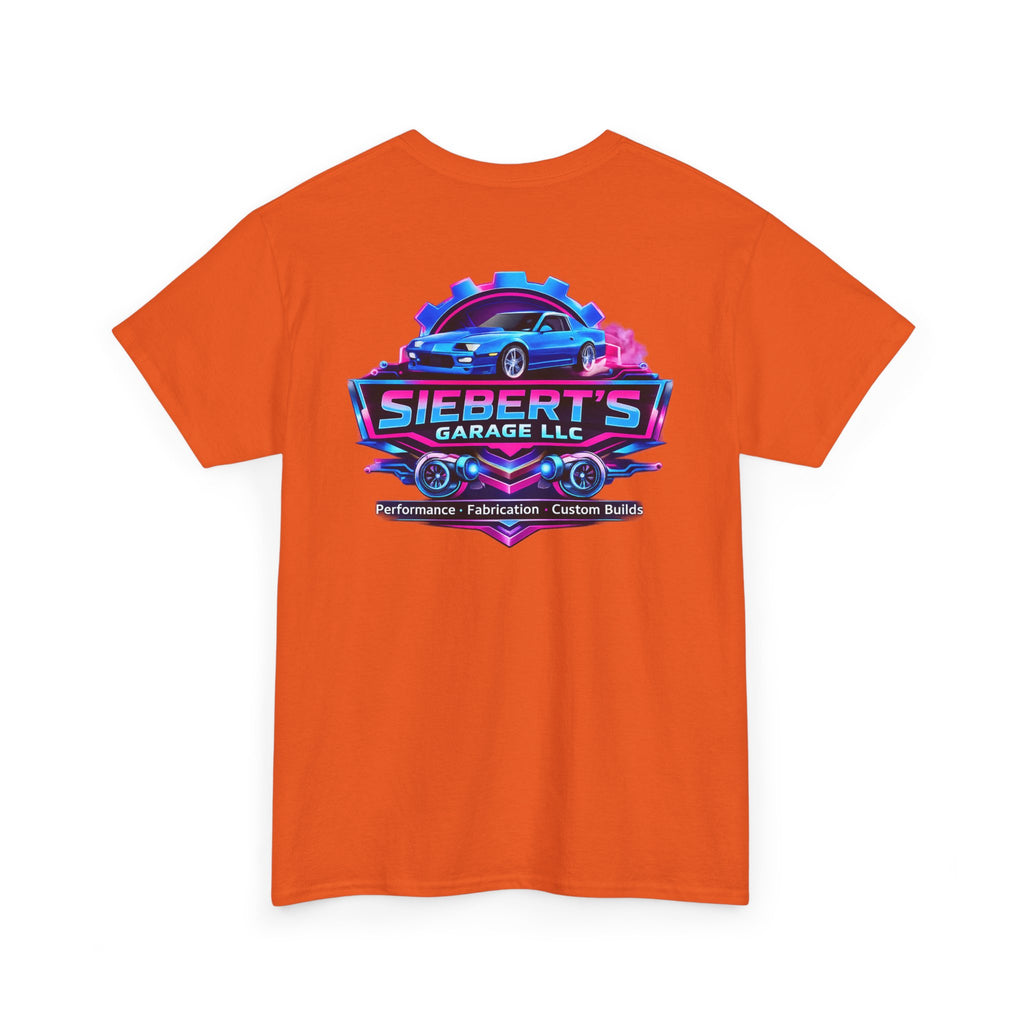 Garage Logo T-Shirt — "Siebert's Garage LLC" Retro Car Mechanic Tee