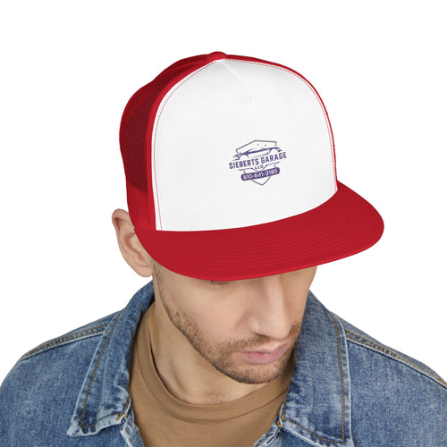 Red Embroidered 5 Panel Trucker Cap, Cool Summer Hat, Personalized Gift, Casual Style, Festival Accessory, Outdoor Gear