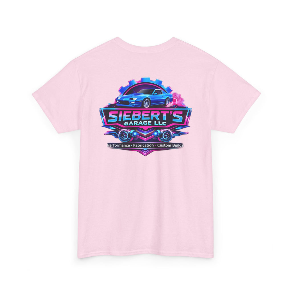 Garage Logo T-Shirt — "Siebert's Garage LLC" Retro Car Mechanic Tee