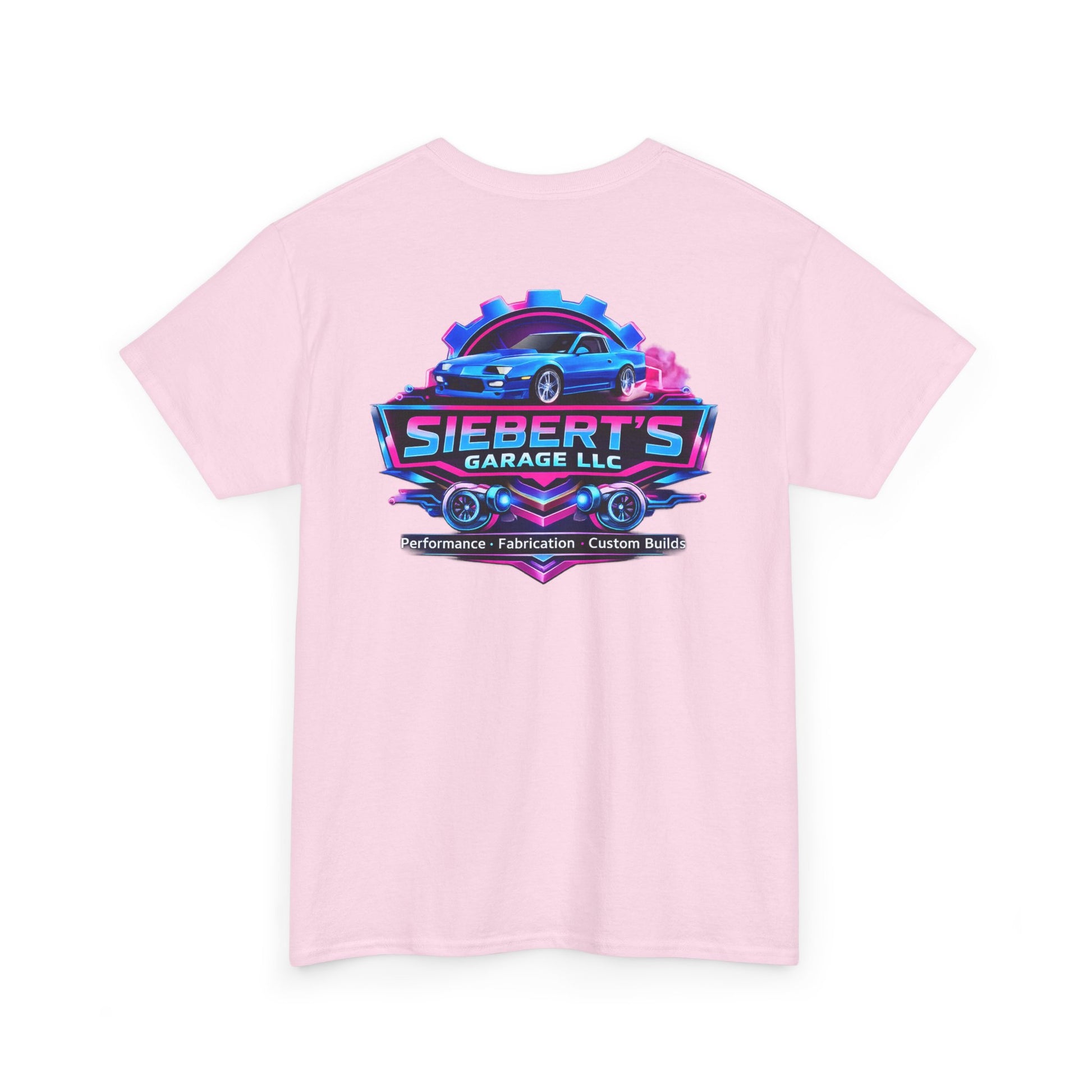 Garage Logo T-Shirt — "Siebert's Garage LLC" Retro Car Mechanic Tee