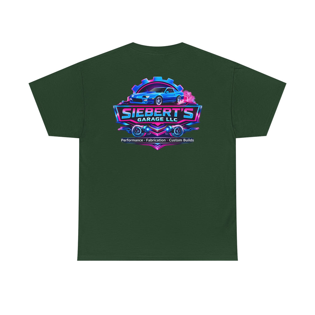Garage Logo T-Shirt — "Siebert's Garage LLC" Retro Car Mechanic Tee