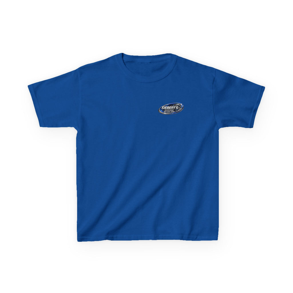 Kids Tee — Siebert’s Garage Neon Car Logo Shirt