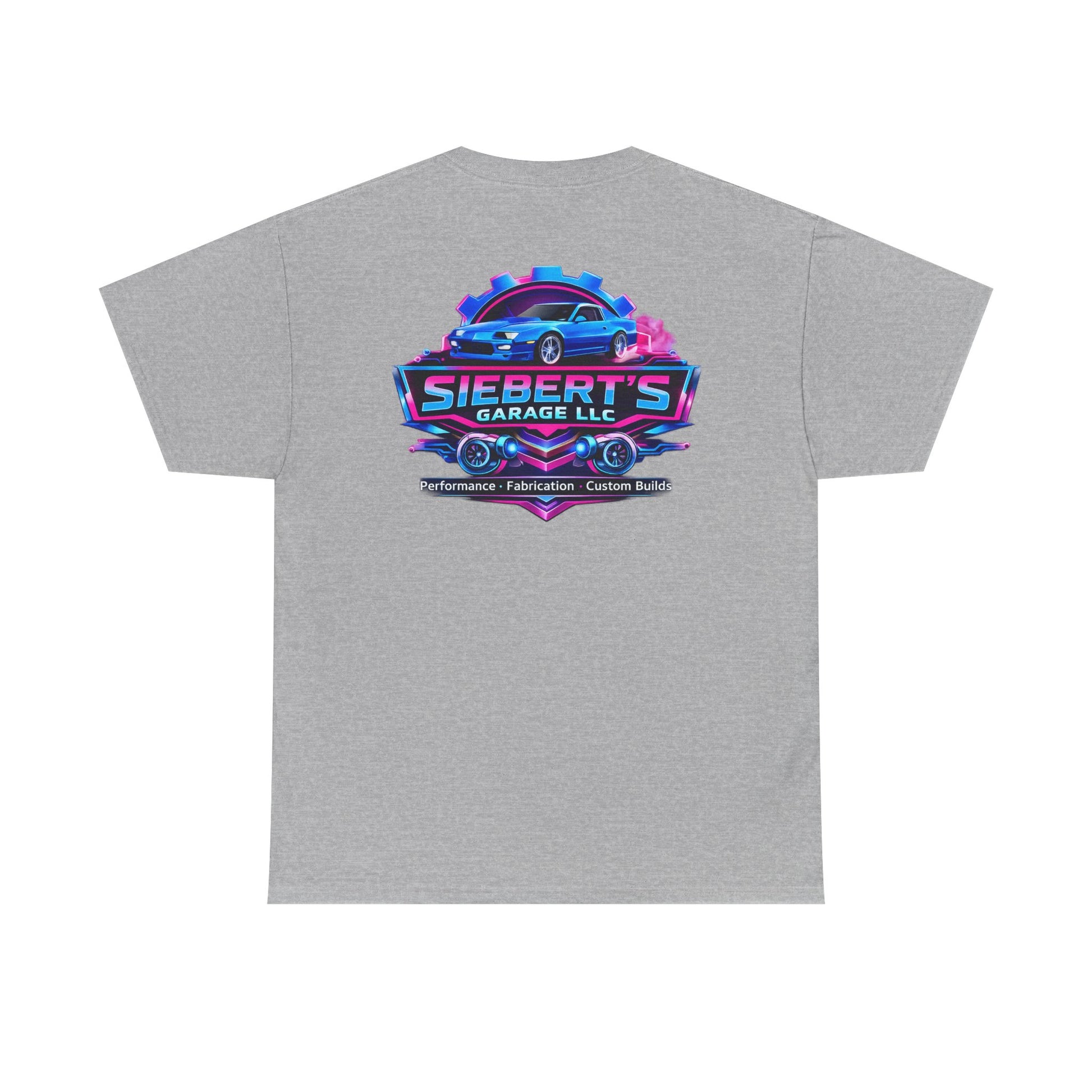 Garage Logo T-Shirt — "Siebert's Garage LLC" Retro Car Mechanic Tee