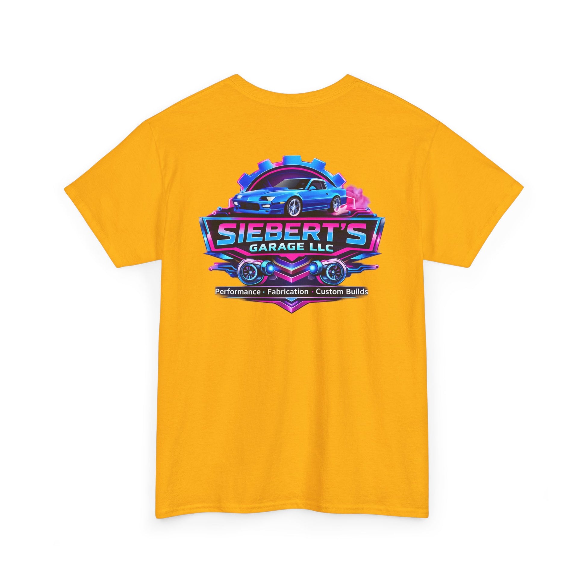 Garage Logo T-Shirt — "Siebert's Garage LLC" Retro Car Mechanic Tee