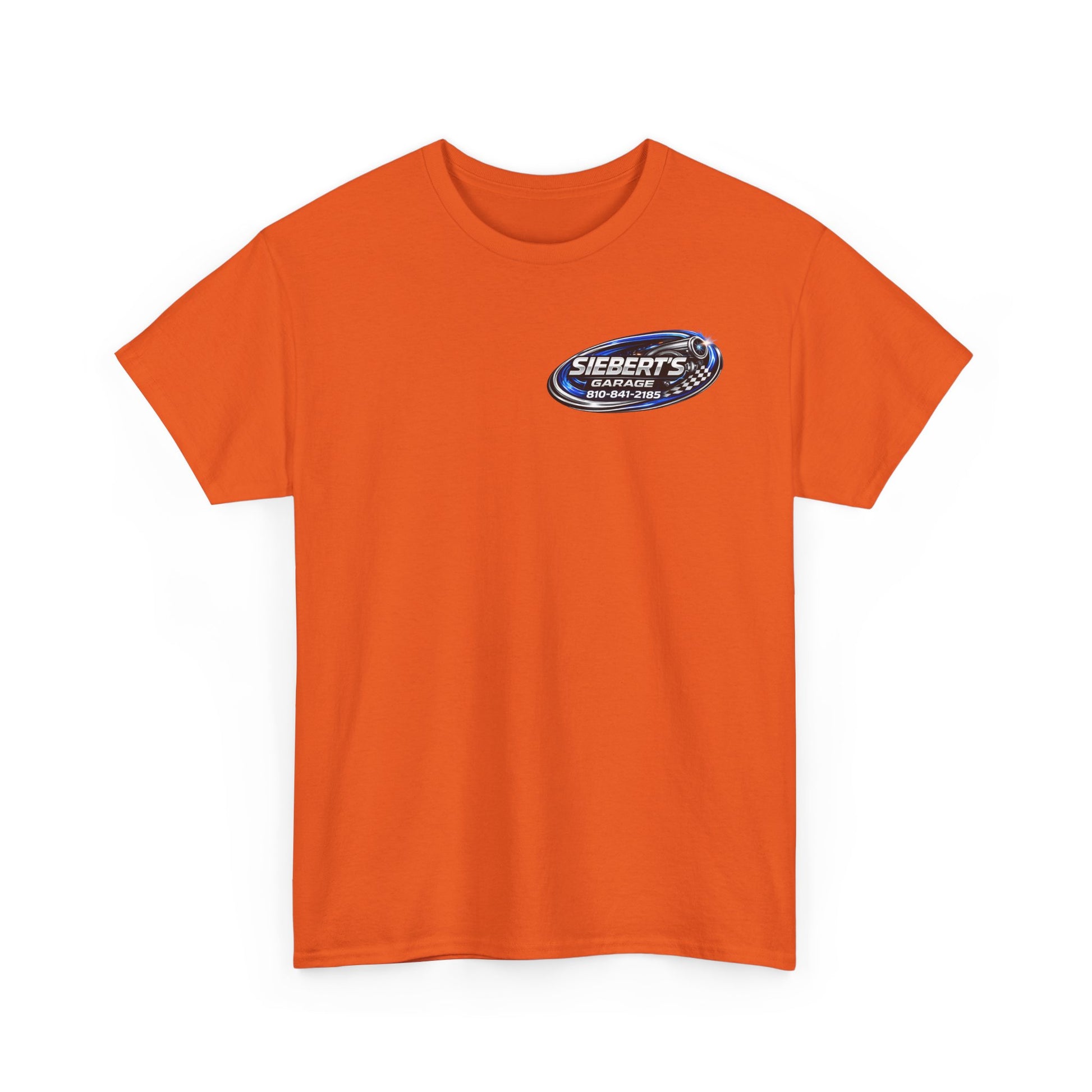 Garage Logo T-Shirt — "Siebert's Garage LLC" Retro Car Mechanic Tee