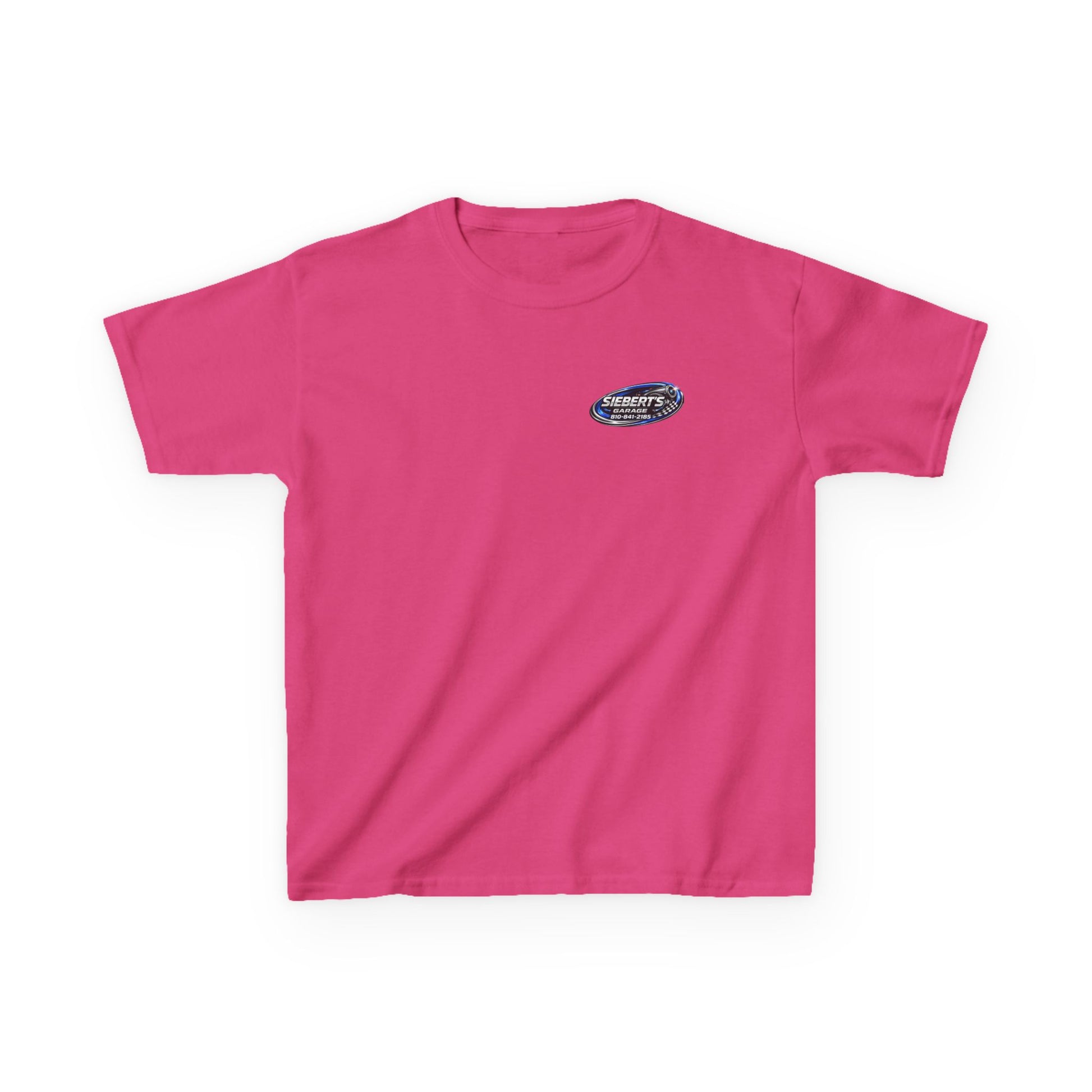 Kids Tee — Siebert’s Garage Neon Car Logo Shirt