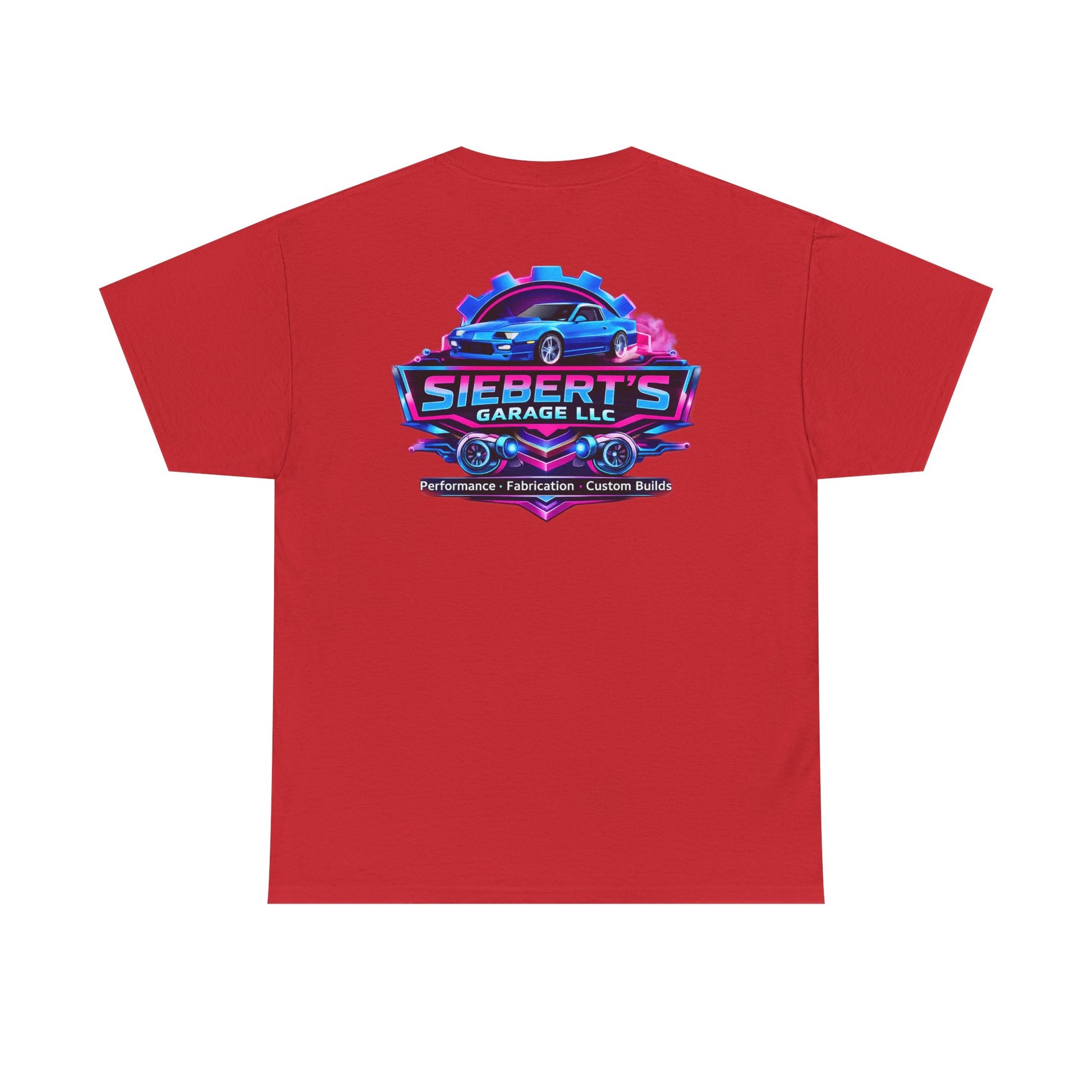 Garage Logo T-Shirt — "Siebert's Garage LLC" Retro Car Mechanic Tee