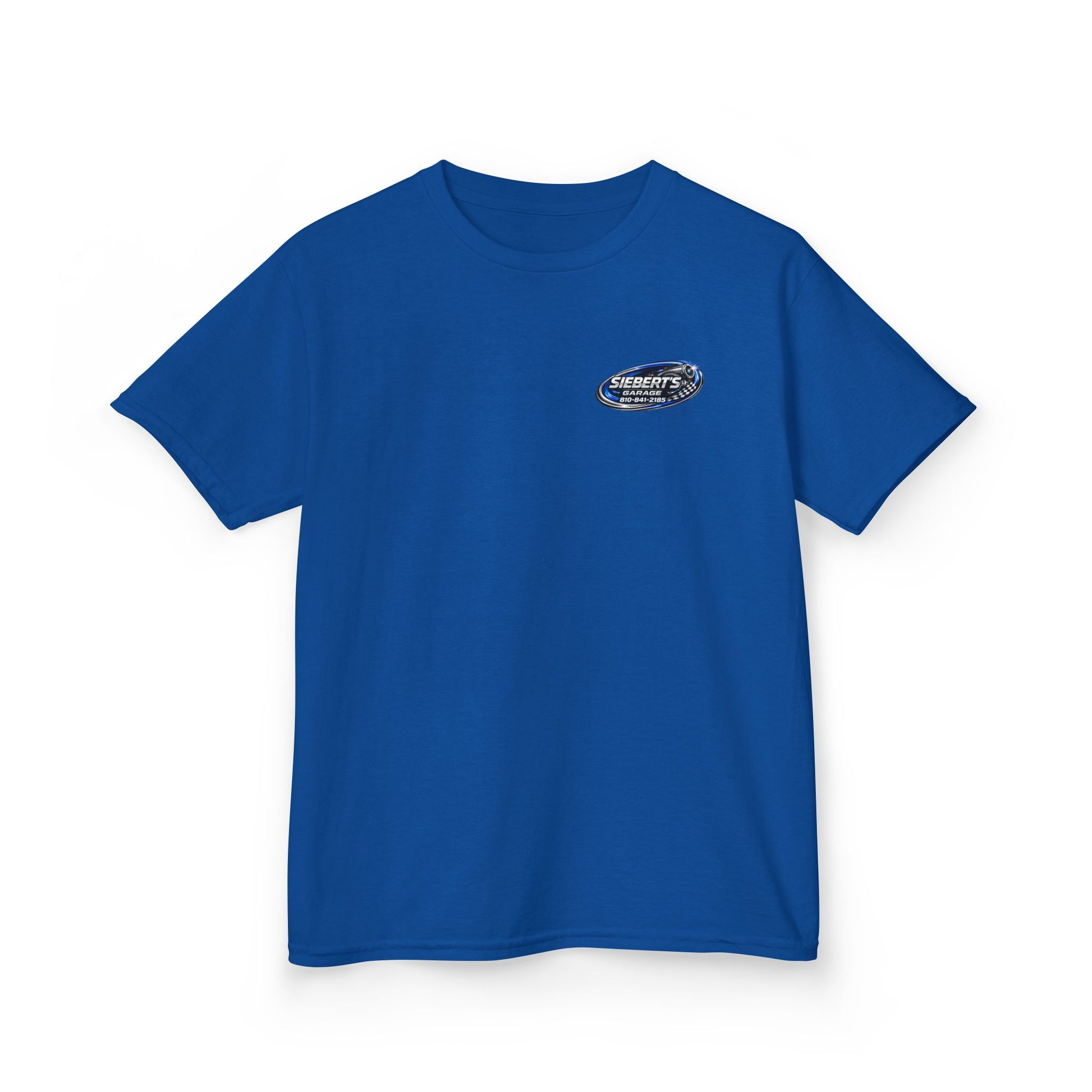 Kids Tee — Siebert’s Garage Neon Car Logo Shirt