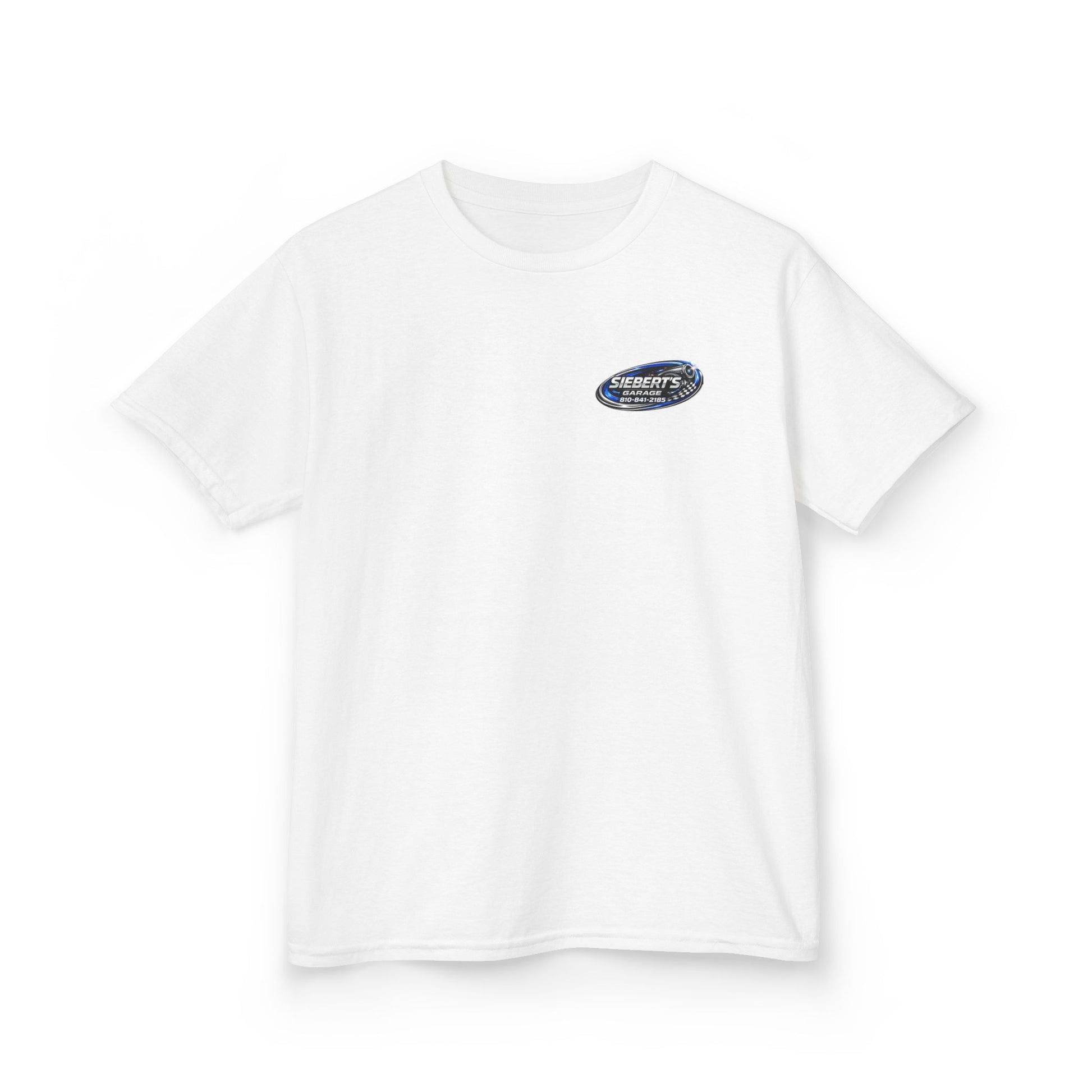 Kids Tee — Siebert’s Garage Neon Car Logo Shirt