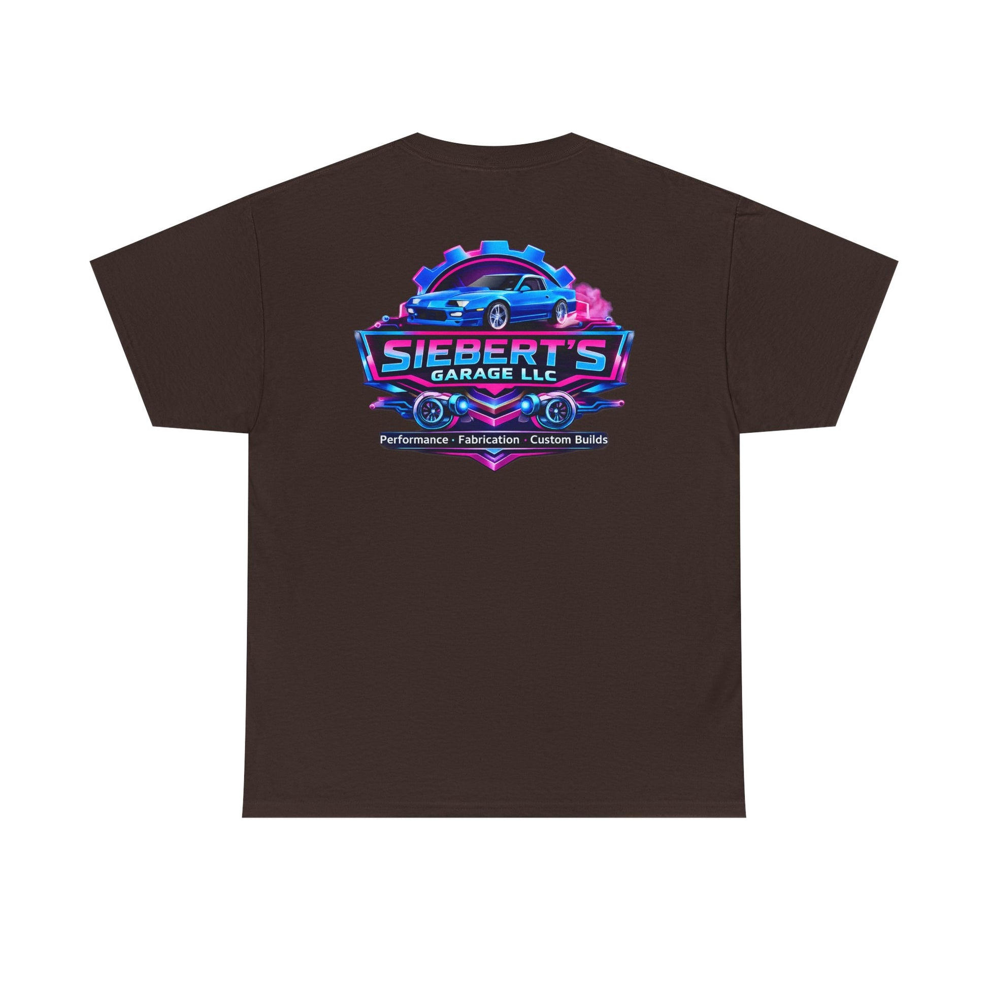 Garage Logo T-Shirt — "Siebert's Garage LLC" Retro Car Mechanic Tee