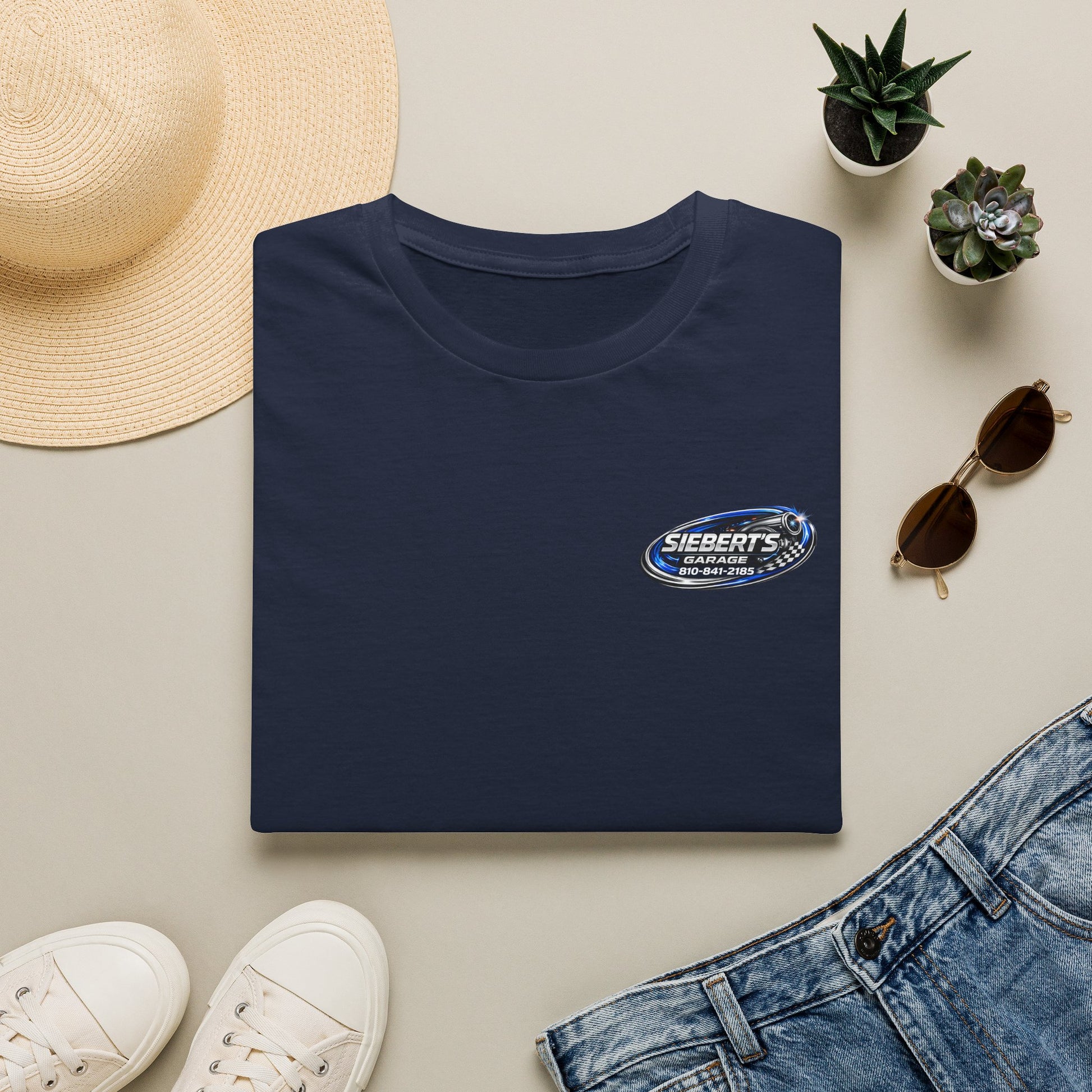 Siebert’s Garage Vintage Logo T-Shirt | Minimal Automotive Shop Tee