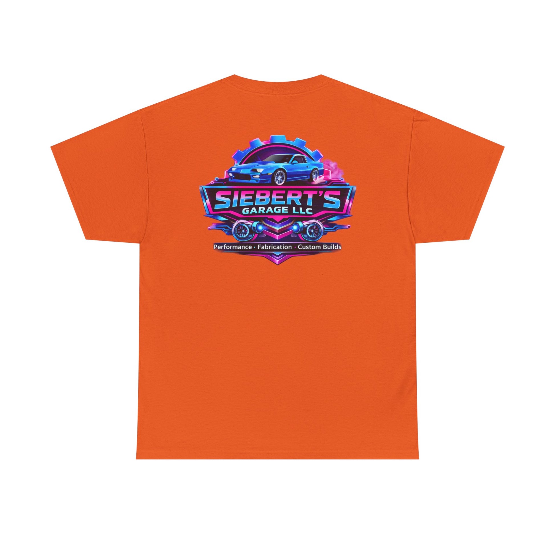 Garage Logo T-Shirt — "Siebert's Garage LLC" Retro Car Mechanic Tee