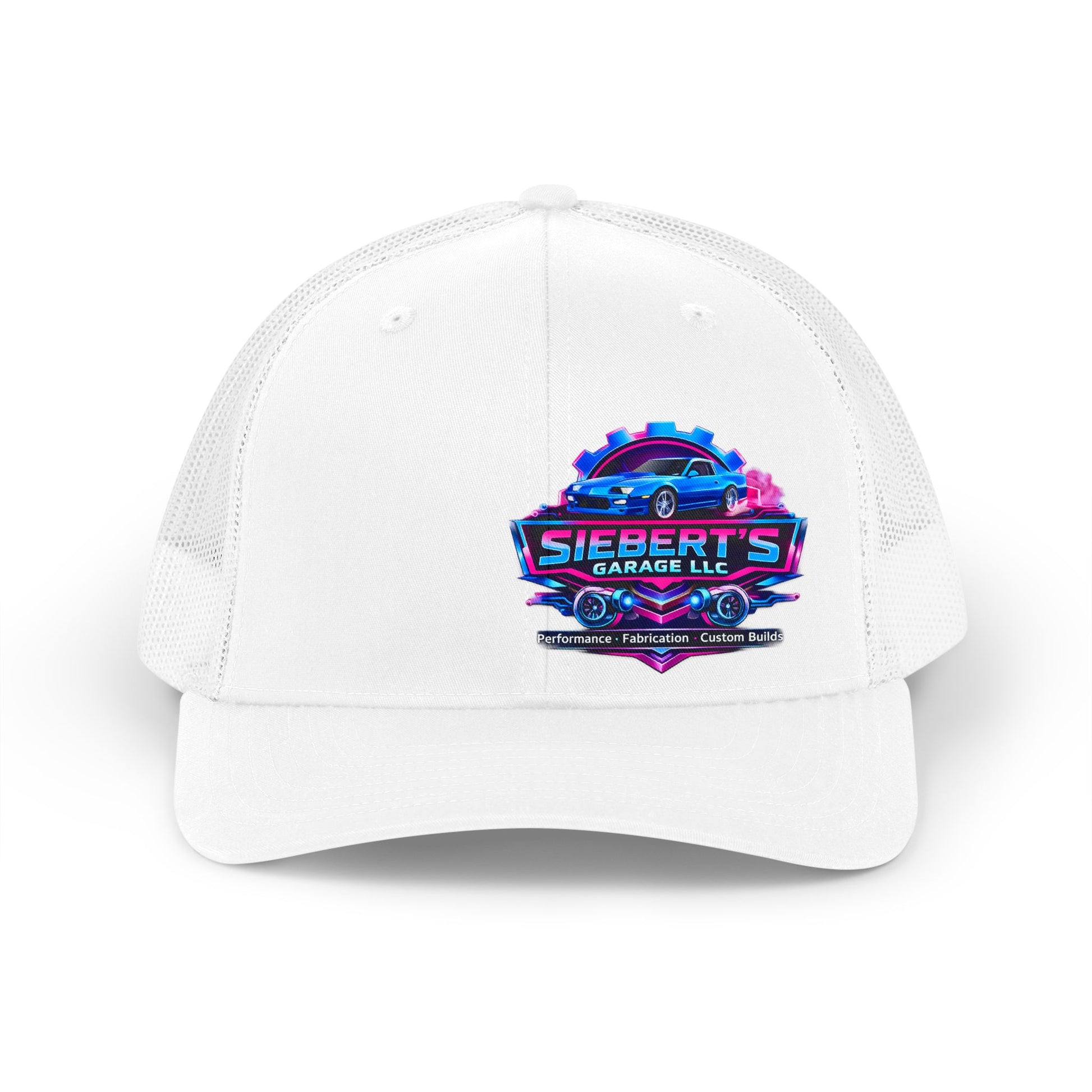 Siebert’s Garage Trucker Hat | Retro Automotive Shop Cap