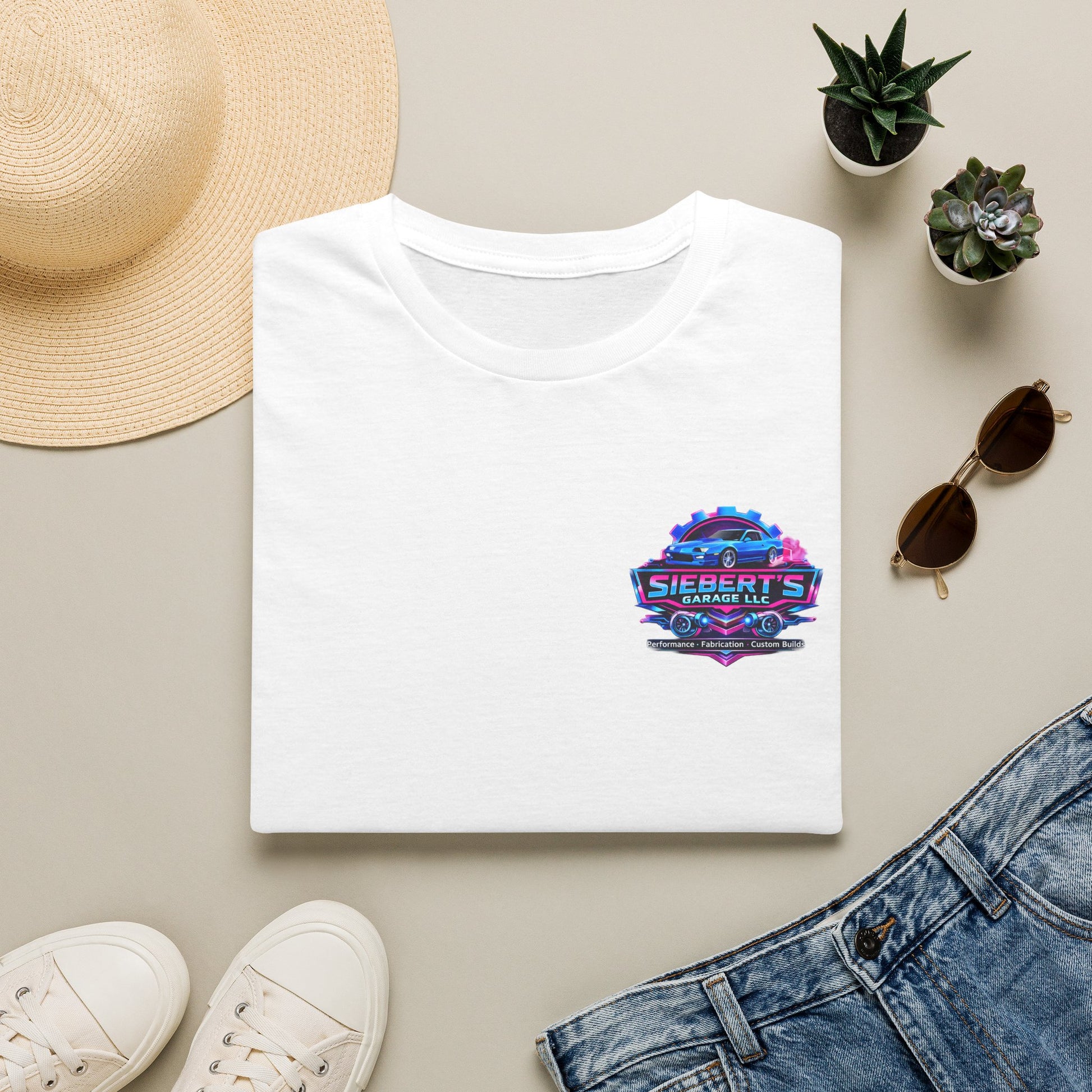 Not again T-Shirt — Siebert's Garage Retro Neon Logo Tee
