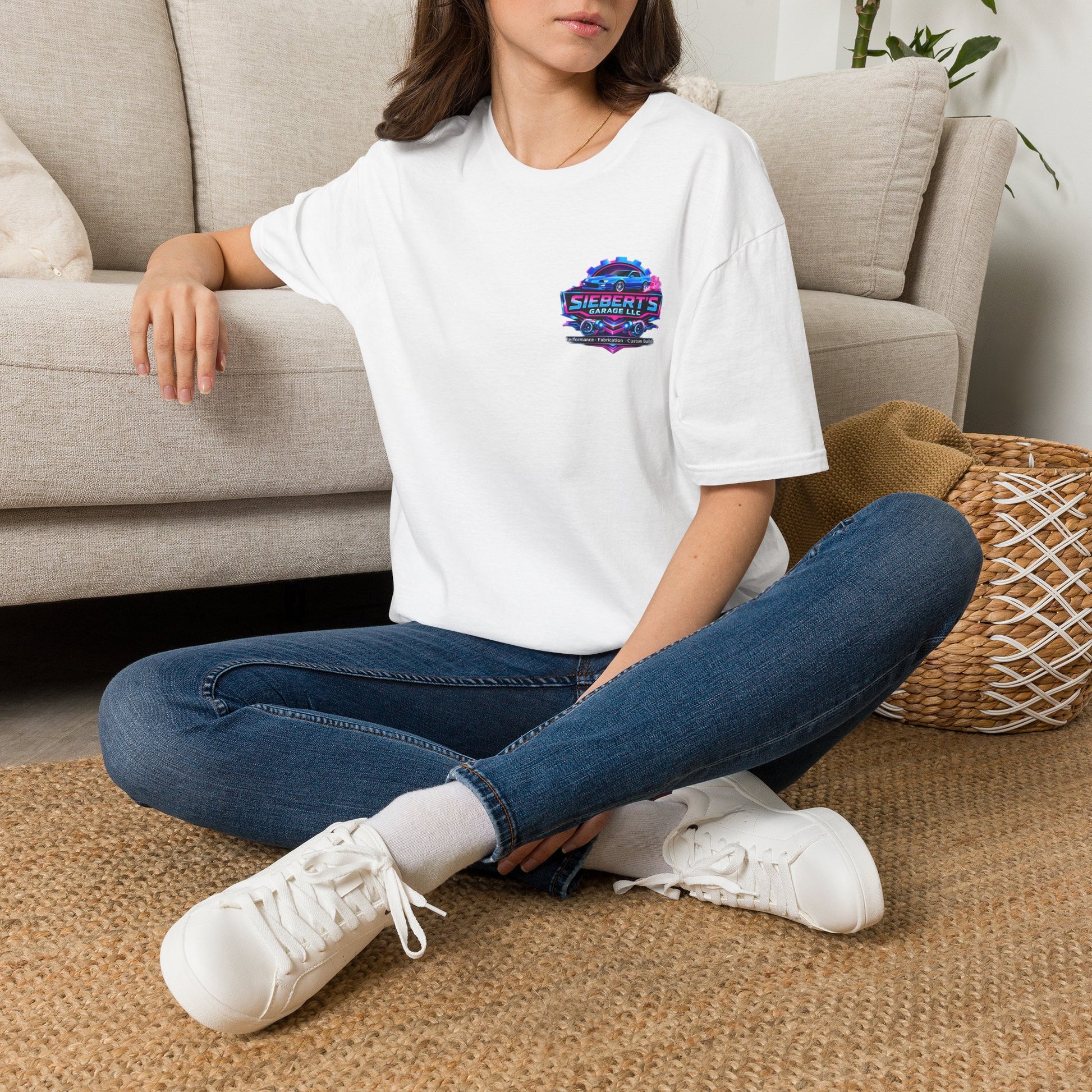 Cat in the hat Neon Logo T-Shirt — Siebert’s Classic Badge