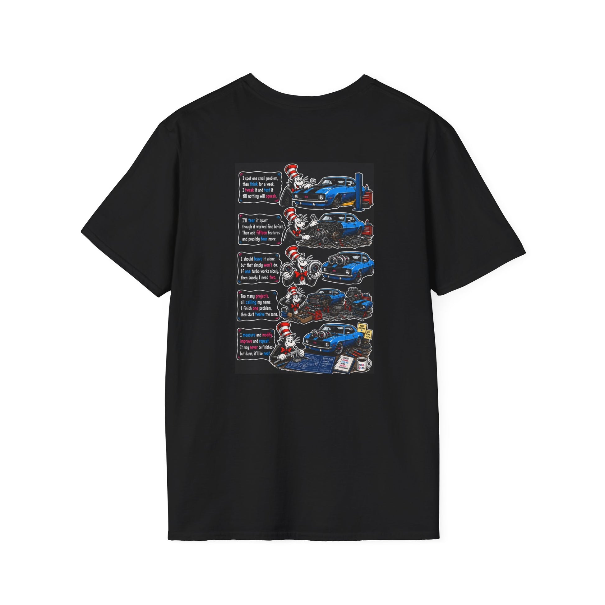 Cat in the hat Neon Logo T-Shirt — Siebert’s Classic Badge