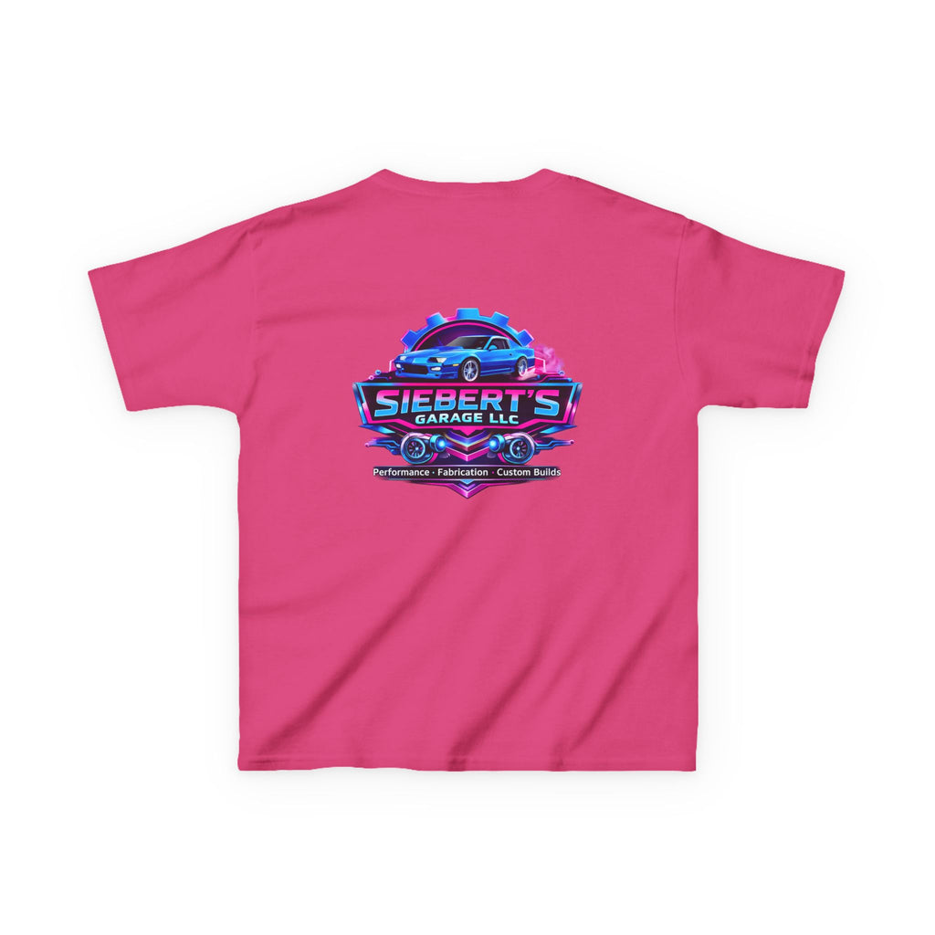 Kids Tee — Siebert’s Garage Neon Car Logo Shirt