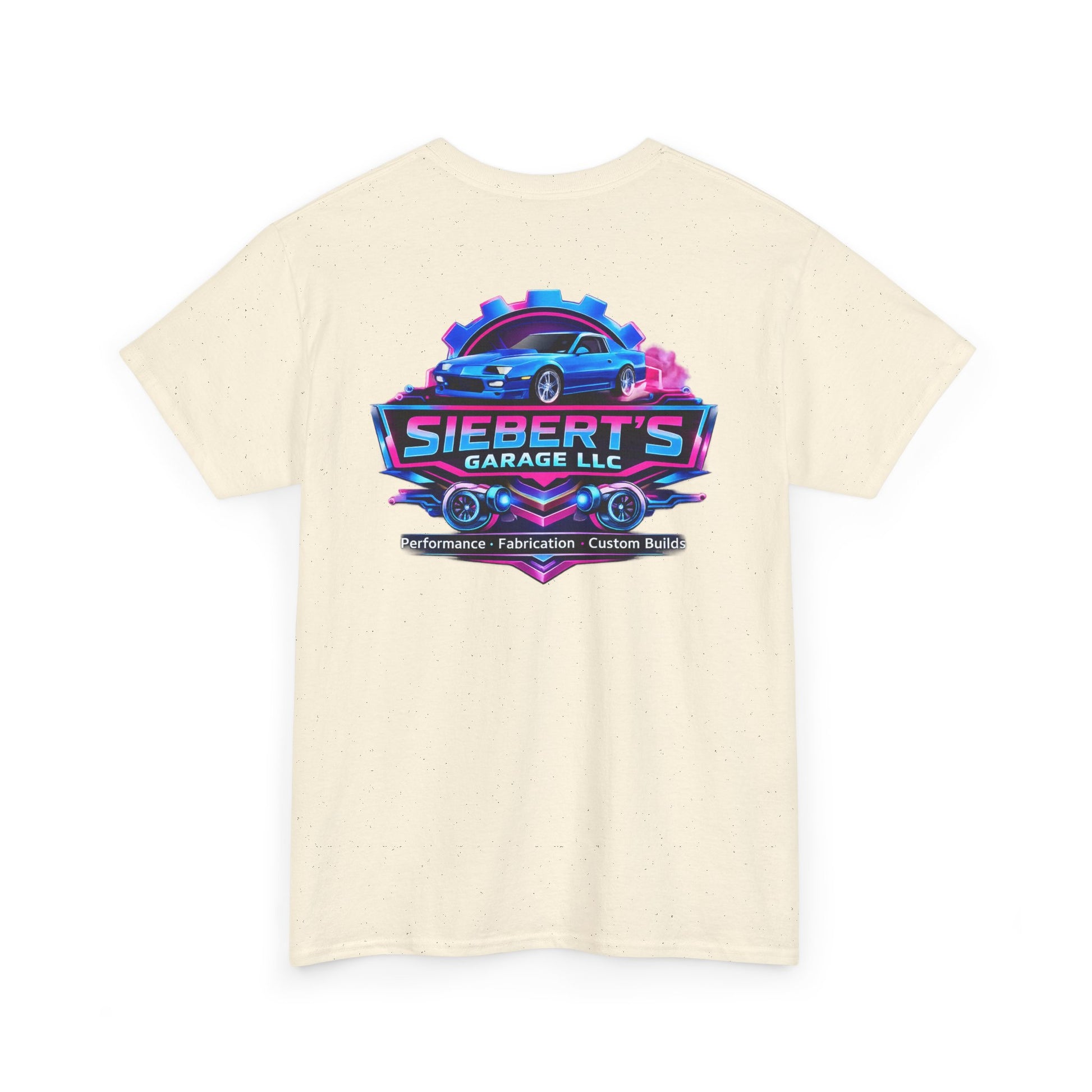 Garage Logo T-Shirt — "Siebert's Garage LLC" Retro Car Mechanic Tee