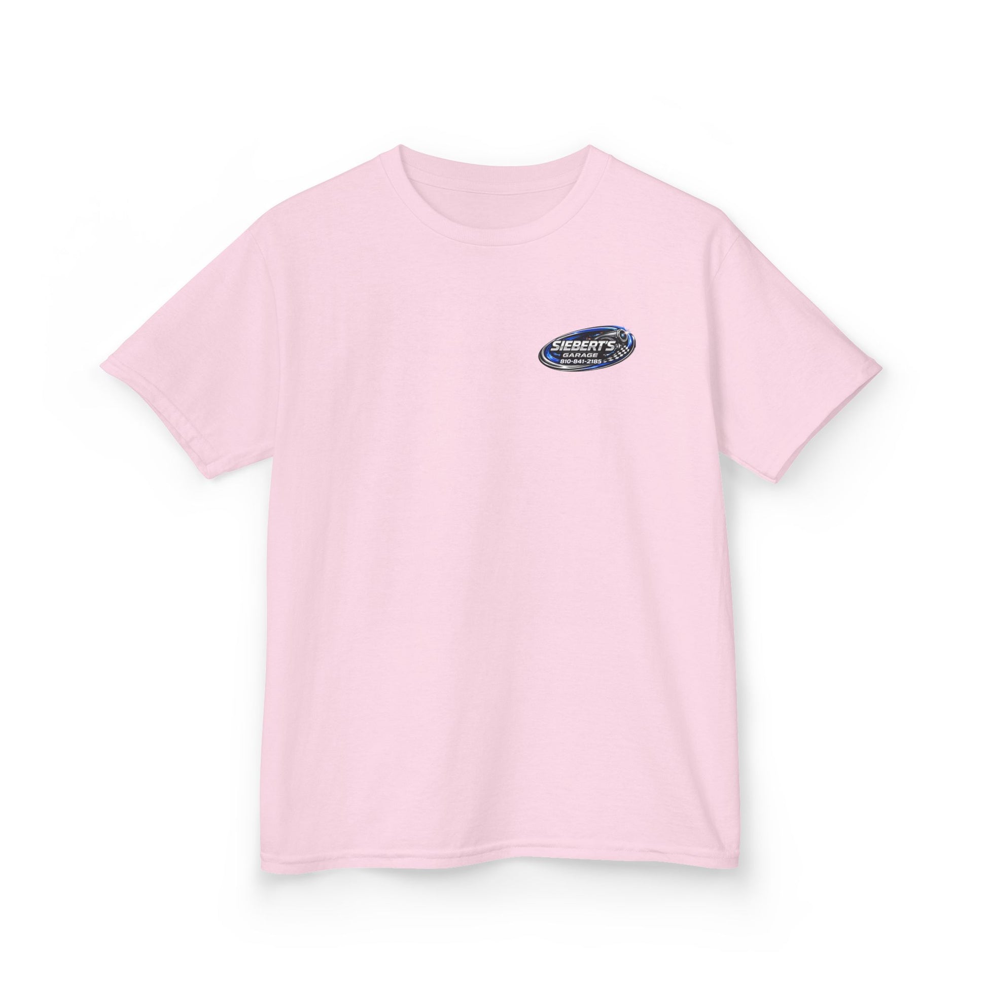Kids Tee — Siebert’s Garage Neon Car Logo Shirt