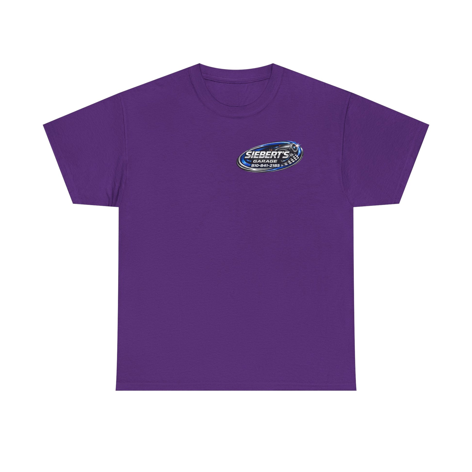 Garage Logo T-Shirt — "Siebert's Garage LLC" Retro Car Mechanic Tee