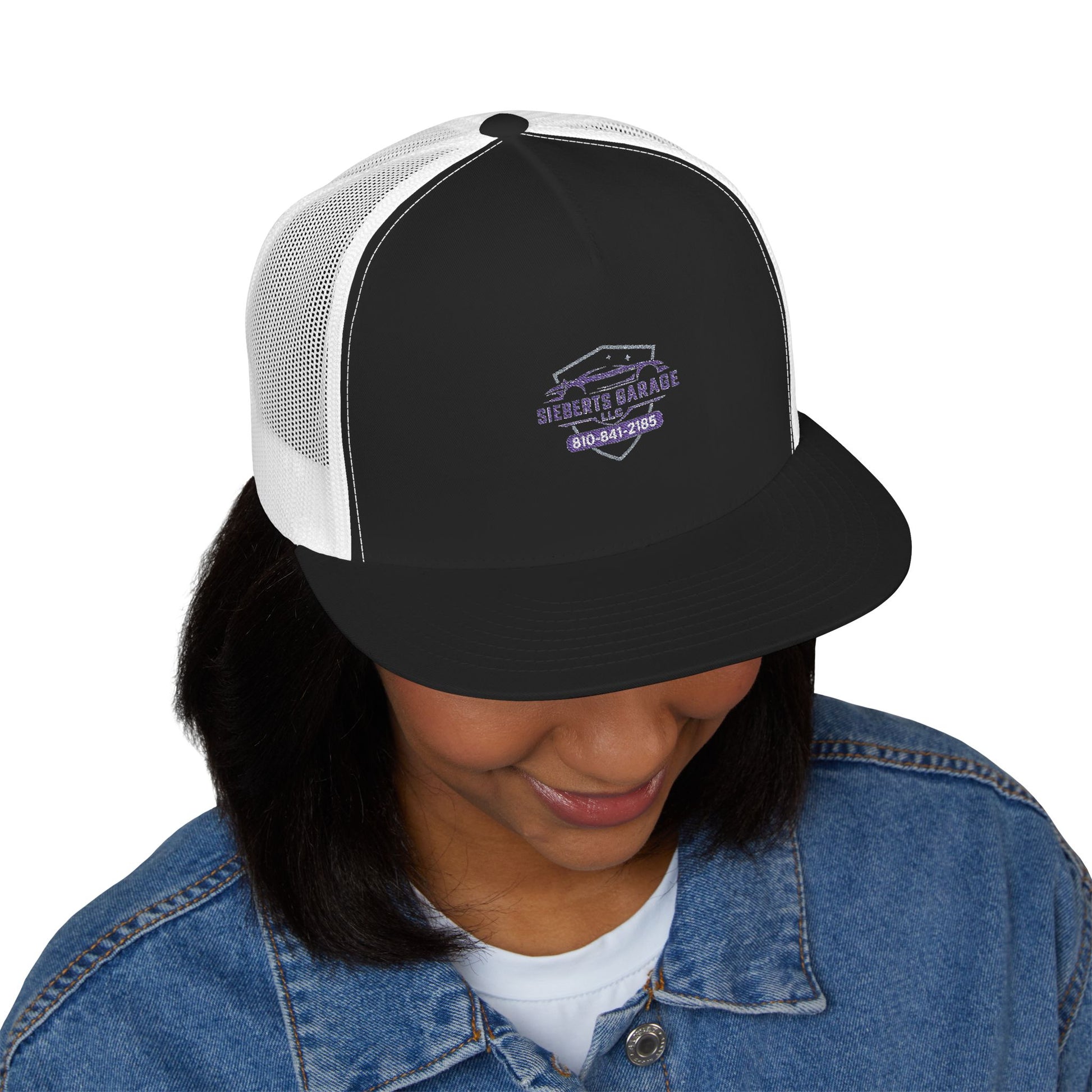 Red Embroidered 5 Panel Trucker Cap, Cool Summer Hat, Personalized Gift, Casual Style, Festival Accessory, Outdoor Gear
