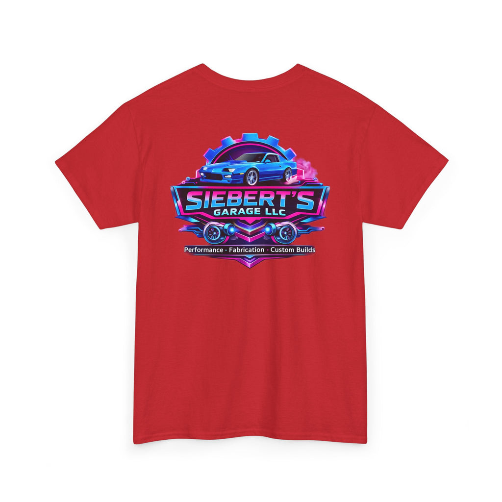 Garage Logo T-Shirt — "Siebert's Garage LLC" Retro Car Mechanic Tee