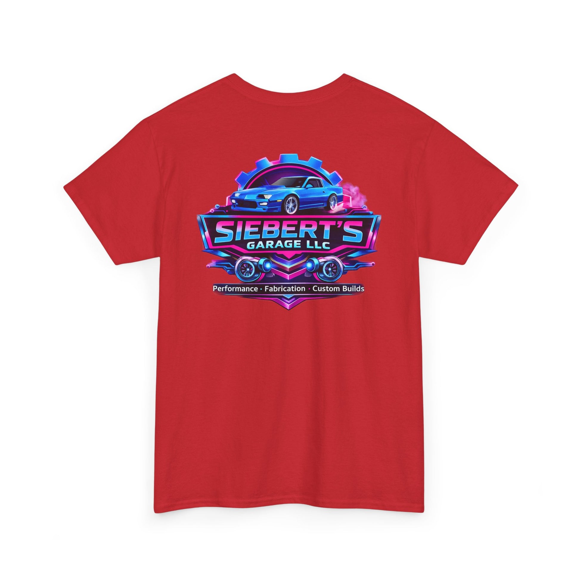 Garage Logo T-Shirt — "Siebert's Garage LLC" Retro Car Mechanic Tee