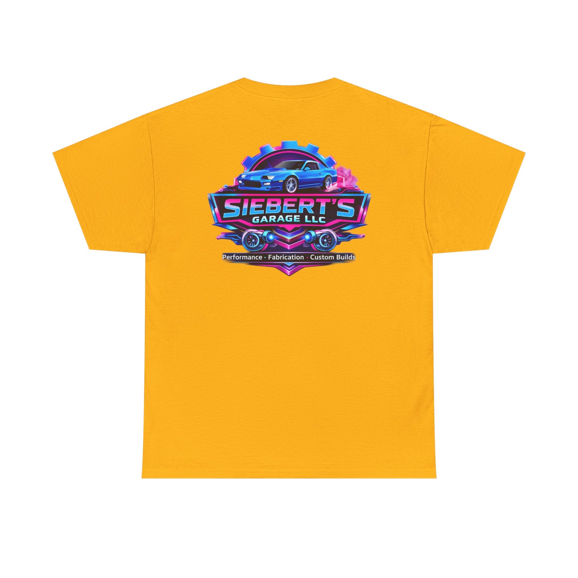 Garage Logo T-Shirt — "Siebert's Garage LLC" Retro Car Mechanic Tee