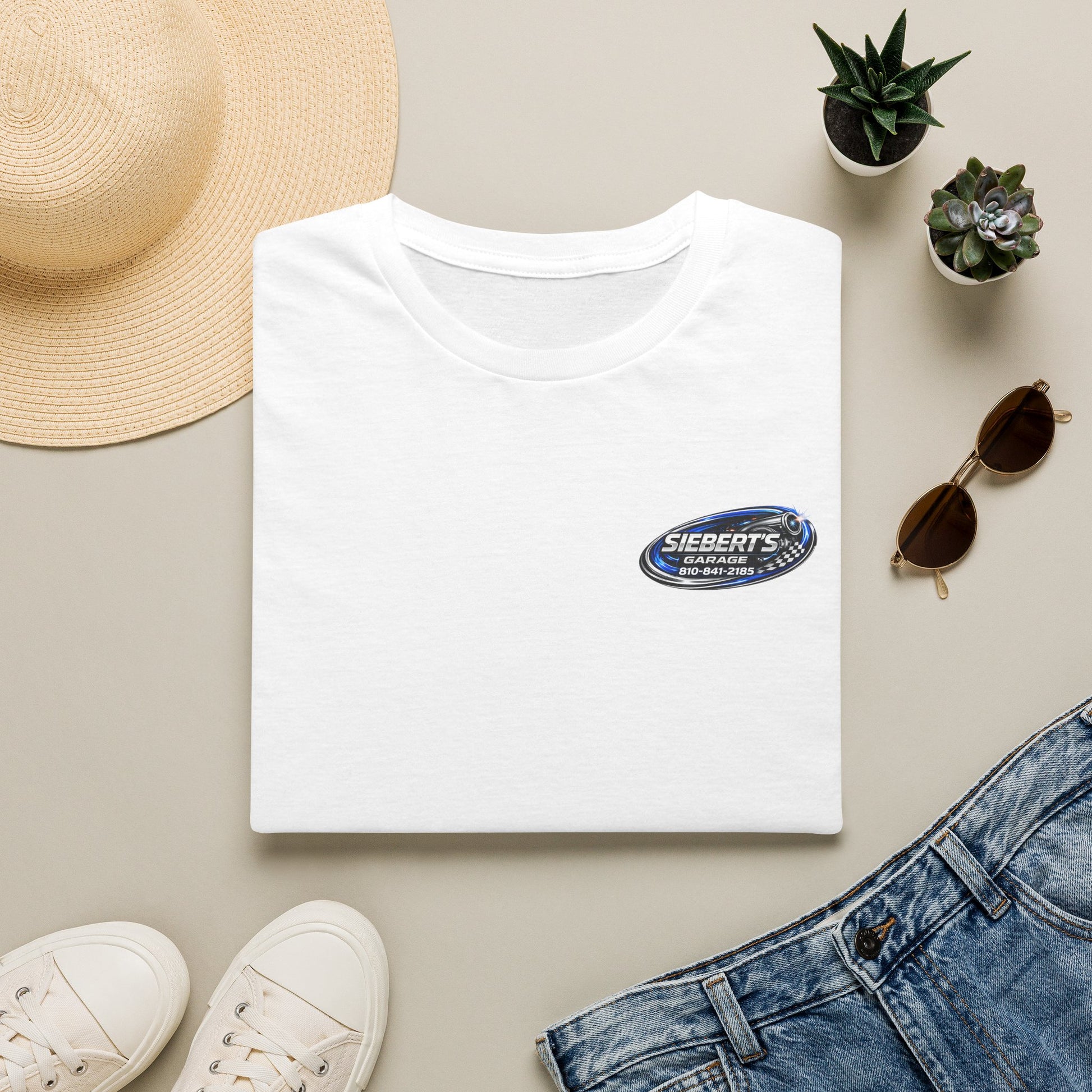 Siebert’s Garage Vintage Logo T-Shirt | Minimal Automotive Shop Tee