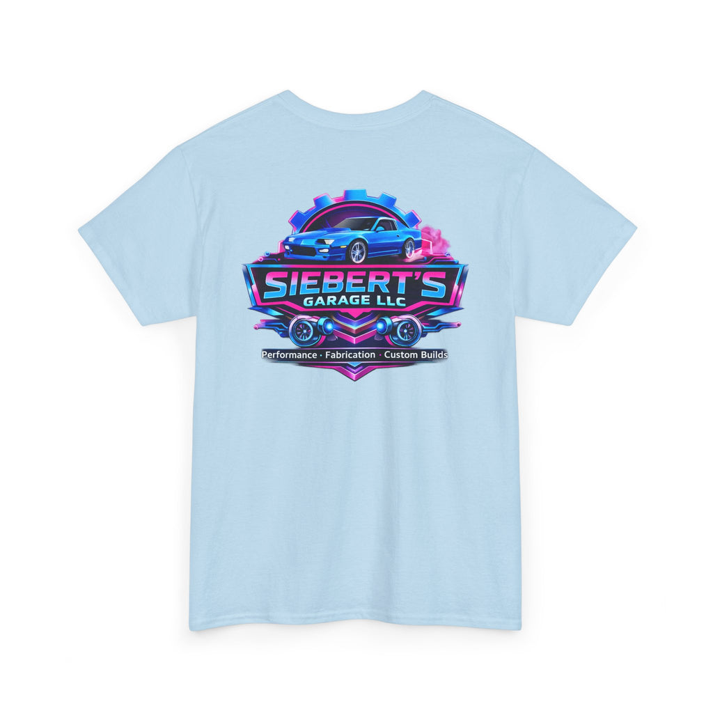 Garage Logo T-Shirt — "Siebert's Garage LLC" Retro Car Mechanic Tee