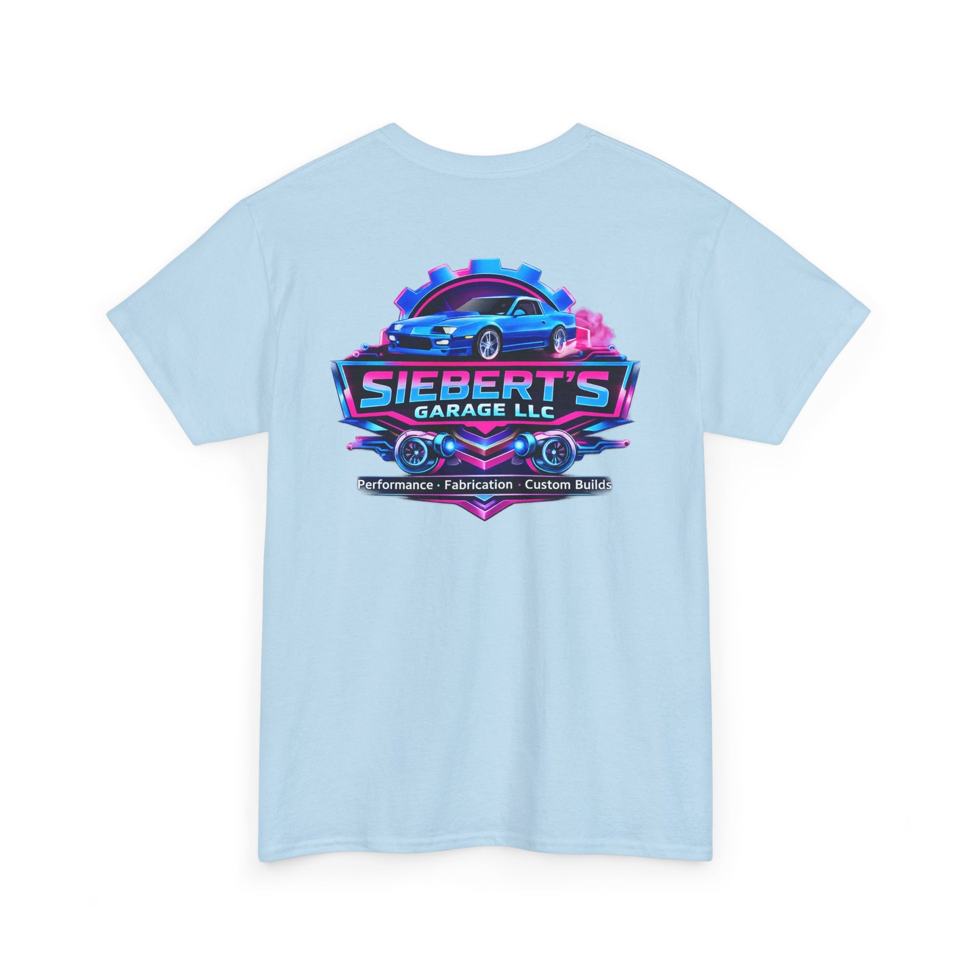 Garage Logo T-Shirt — "Siebert's Garage LLC" Retro Car Mechanic Tee