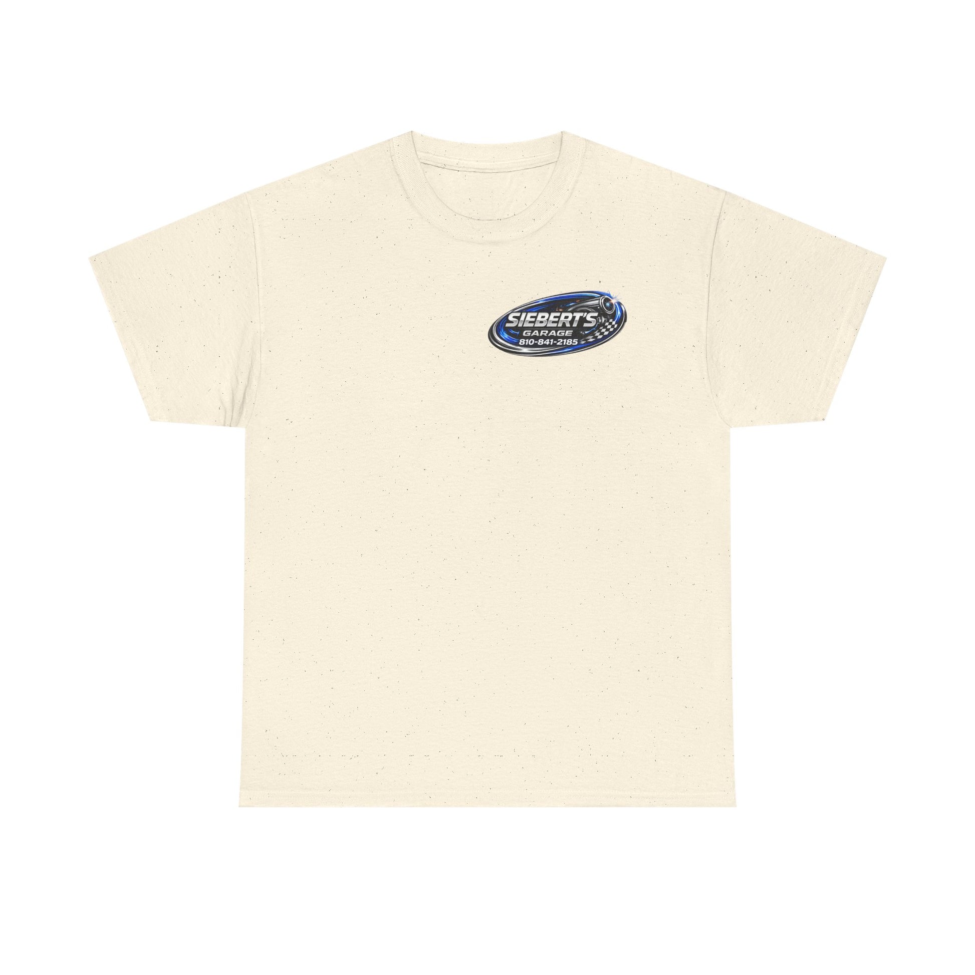 Garage Logo T-Shirt — "Siebert's Garage LLC" Retro Car Mechanic Tee