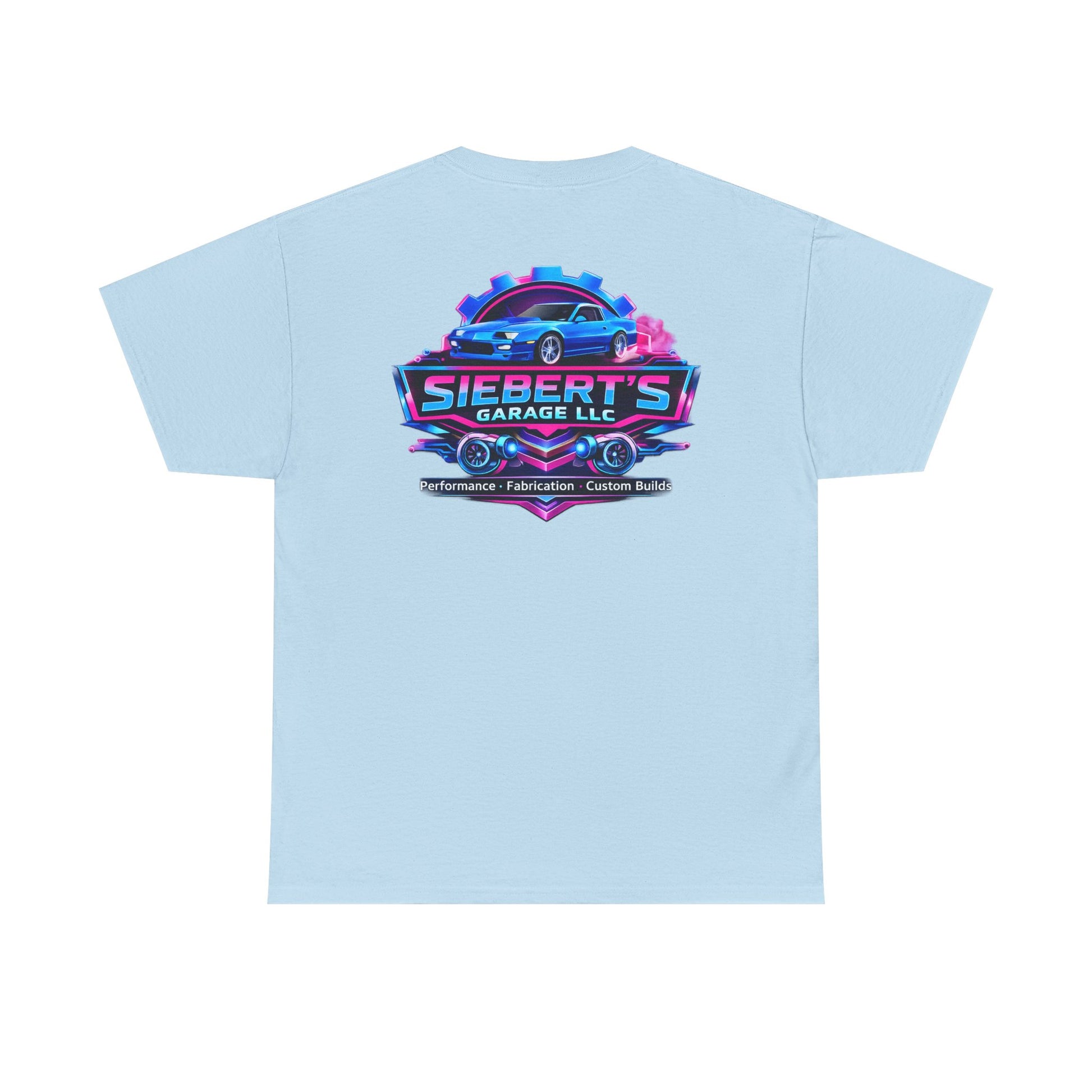 Garage Logo T-Shirt — "Siebert's Garage LLC" Retro Car Mechanic Tee