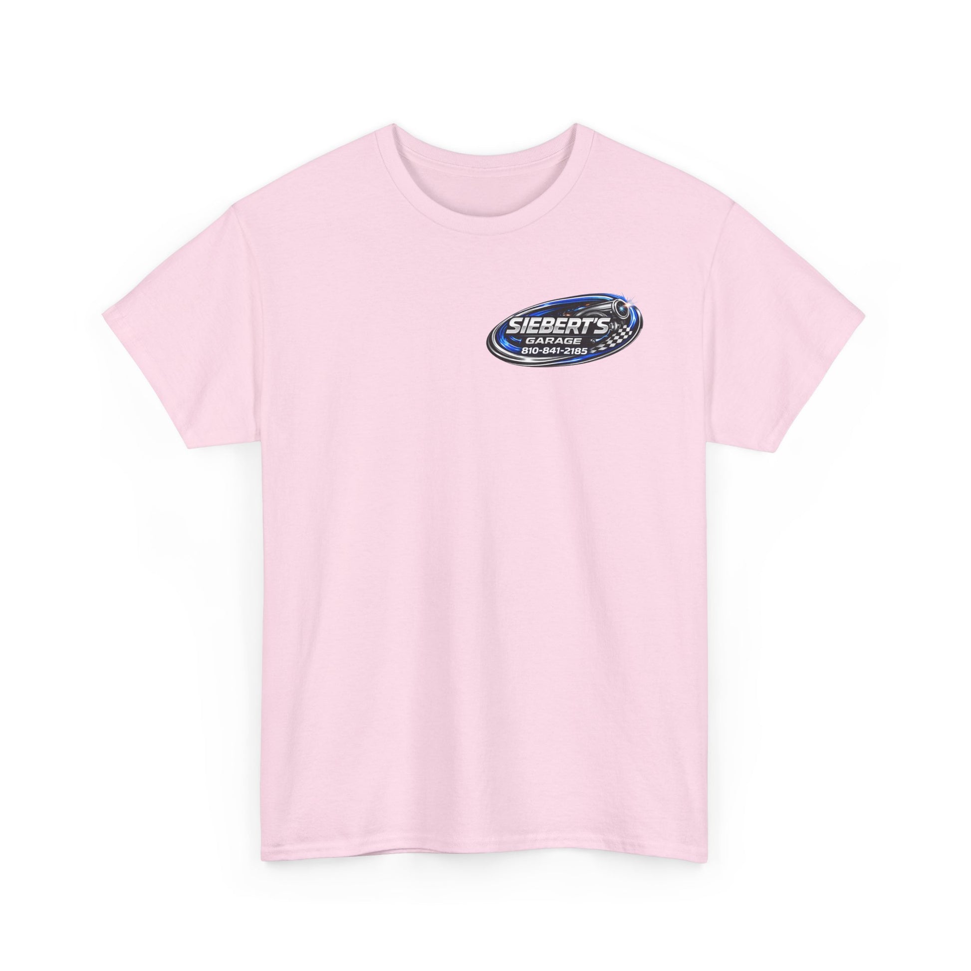 Garage Logo T-Shirt — "Siebert's Garage LLC" Retro Car Mechanic Tee