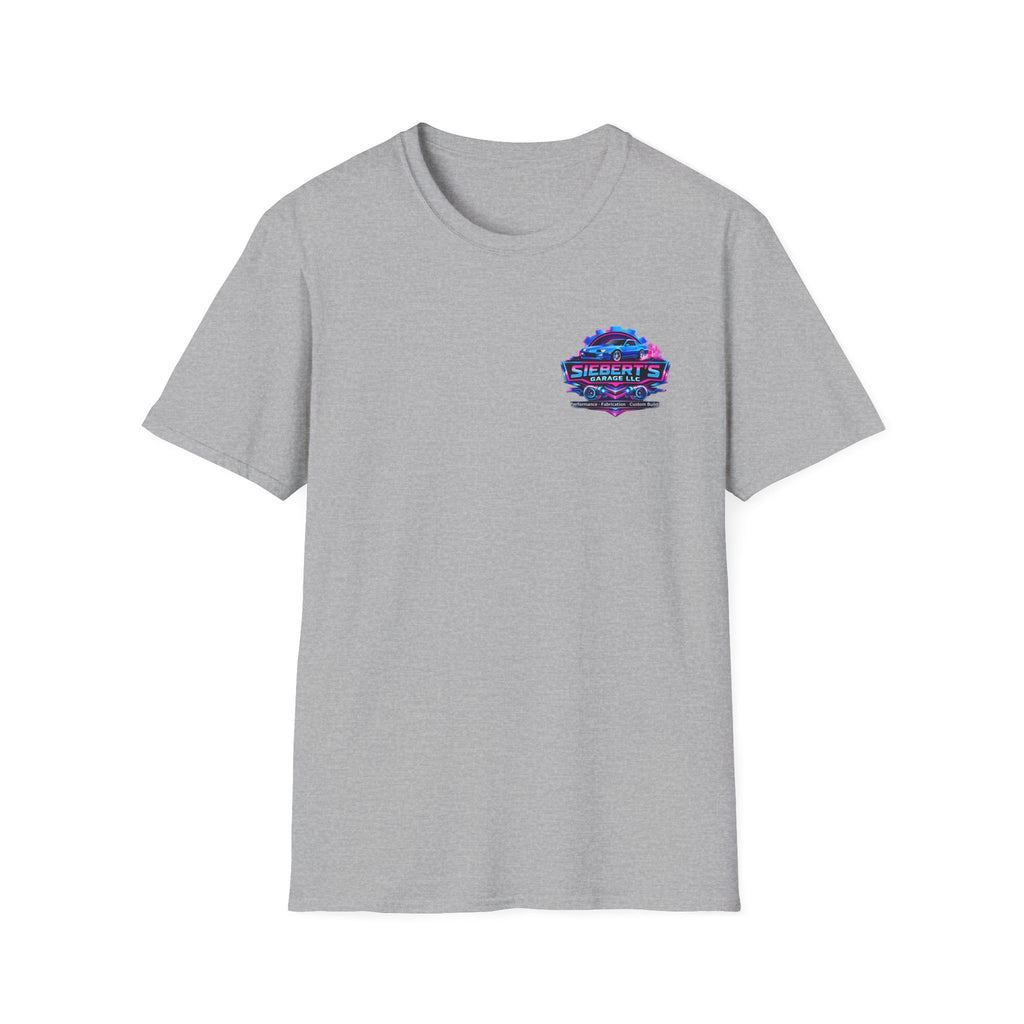 Not again T-Shirt — Siebert's Garage Retro Neon Logo Tee