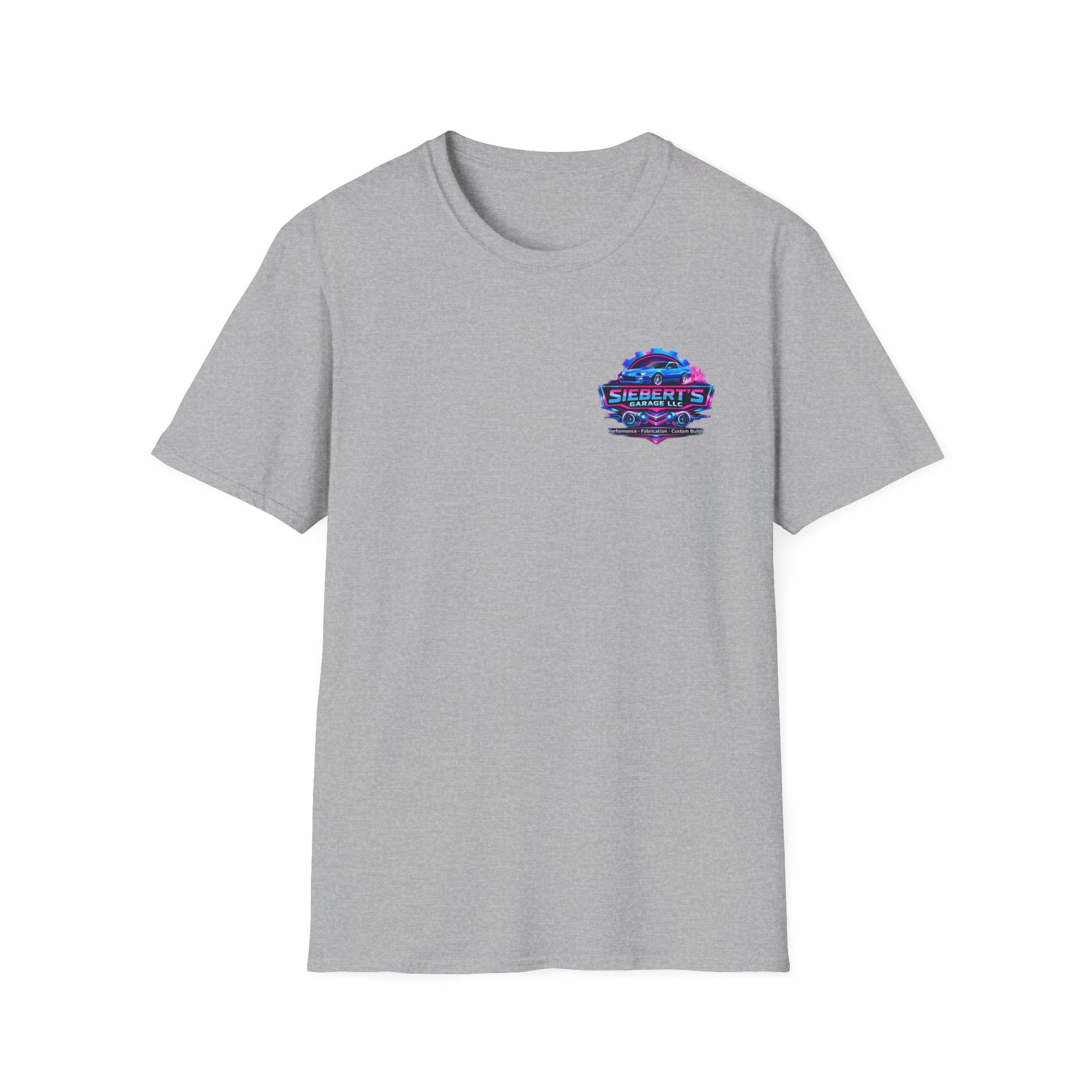 Not again T-Shirt — Siebert's Garage Retro Neon Logo Tee