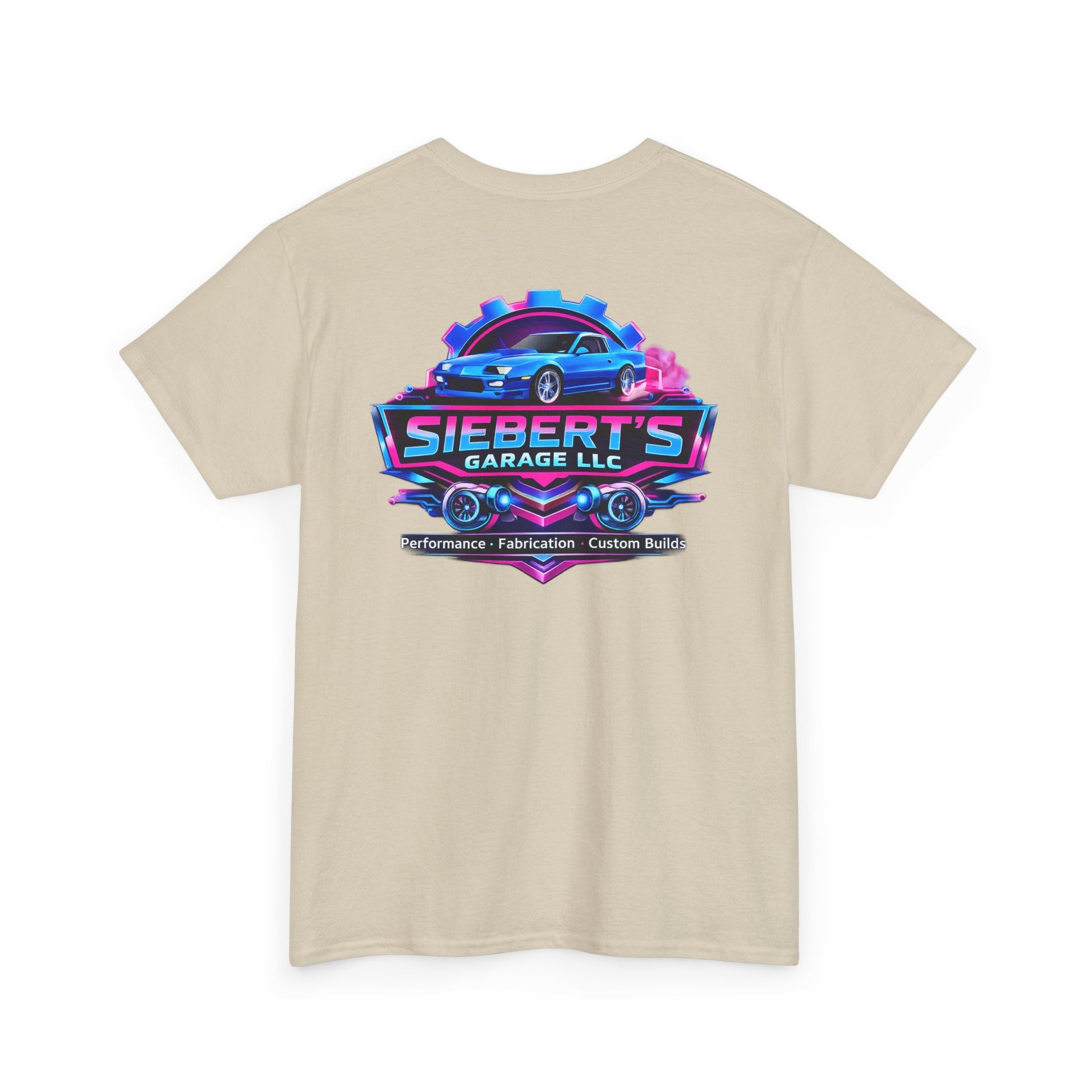 Garage Logo T-Shirt — "Siebert's Garage LLC" Retro Car Mechanic Tee