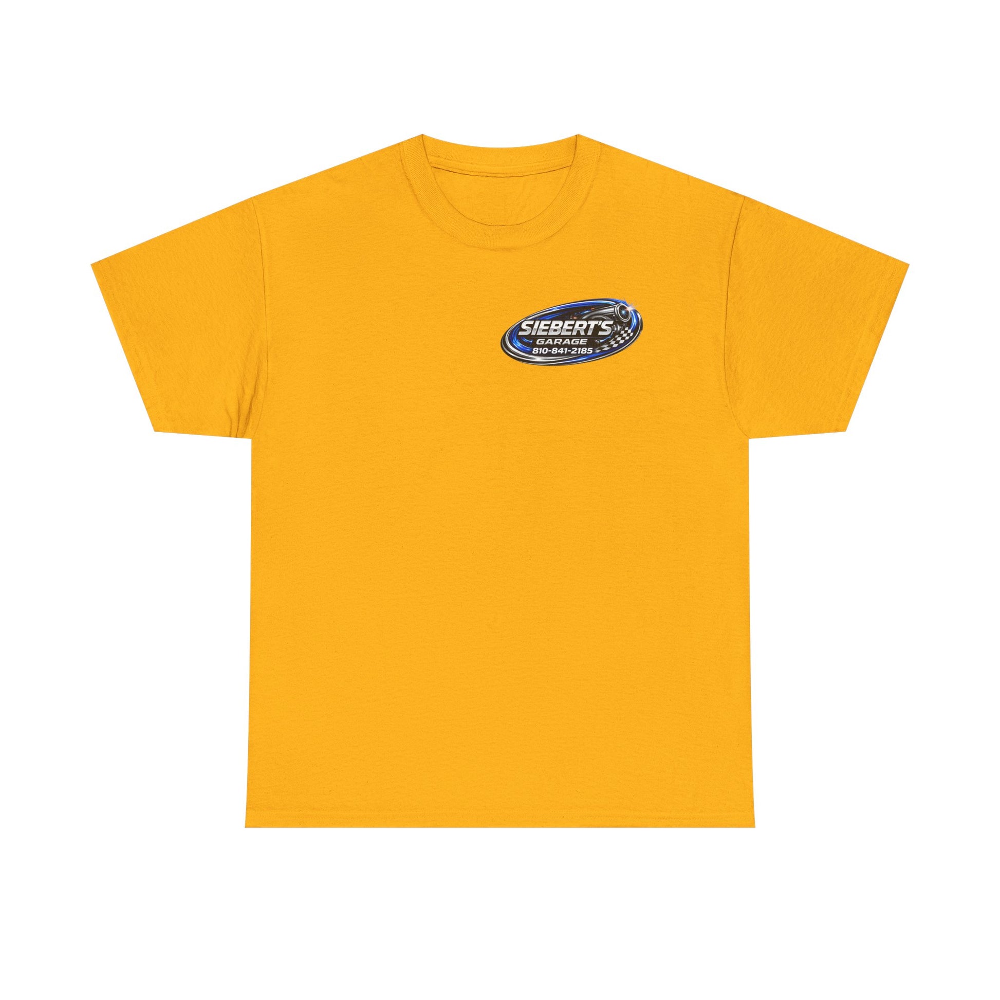 Garage Logo T-Shirt — "Siebert's Garage LLC" Retro Car Mechanic Tee