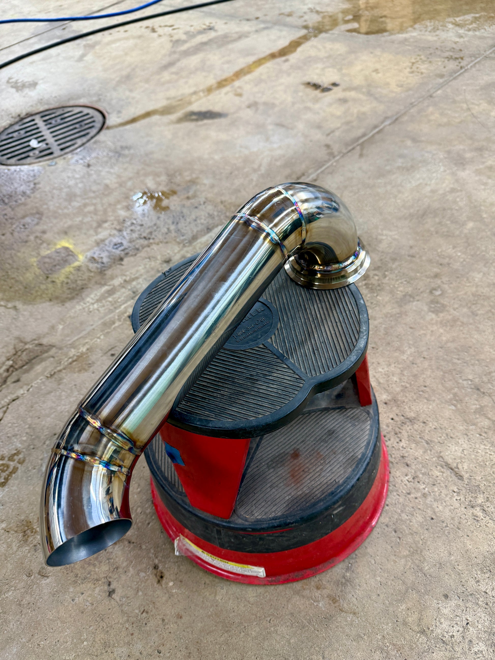 2003-2007 F250-F350 6.0 Hood Stack Exhaust Tig Welded .065 Wall Stainless Steel