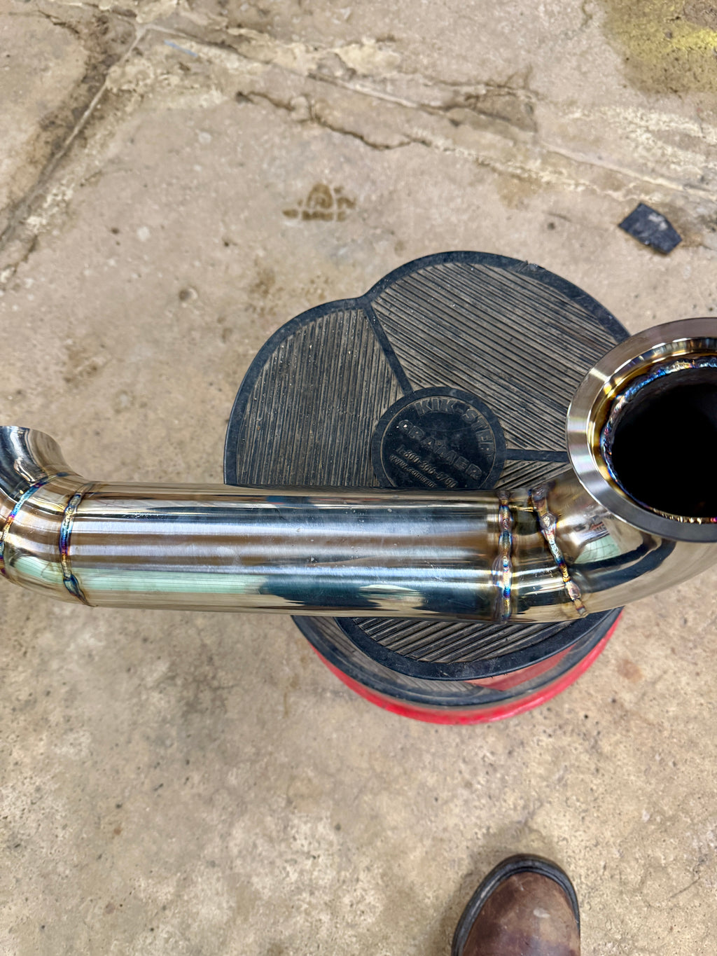 2003-2007 F250-F350 6.0 Hood Stack Exhaust Tig Welded .065 Wall Stainless Steel