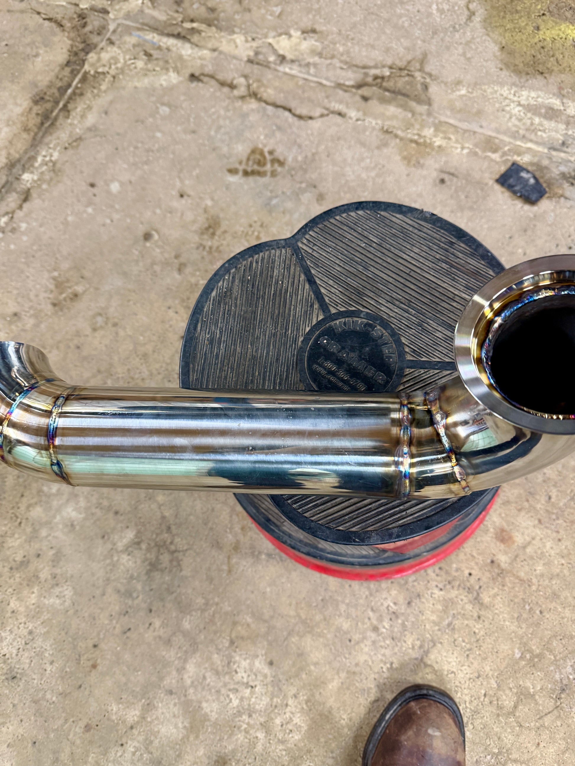 2003-2007 F250-F350 6.0 Hood Stack Exhaust Tig Welded .065 Wall Stainless Steel