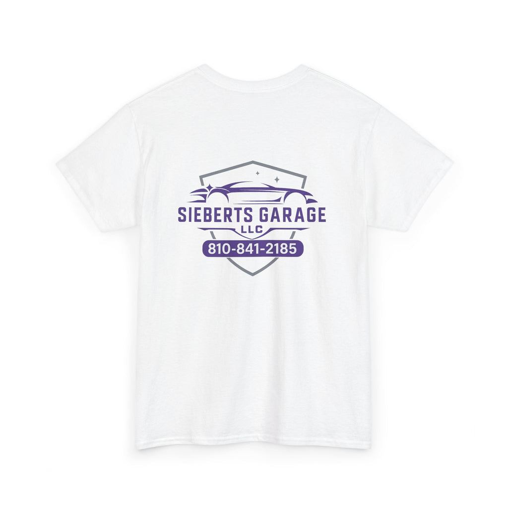 Custom Garage Tee, Unisex Cotton T-Shirt for Car Lovers, Unique Gift for Mechanics, Personalized Workwear, Garage Decor