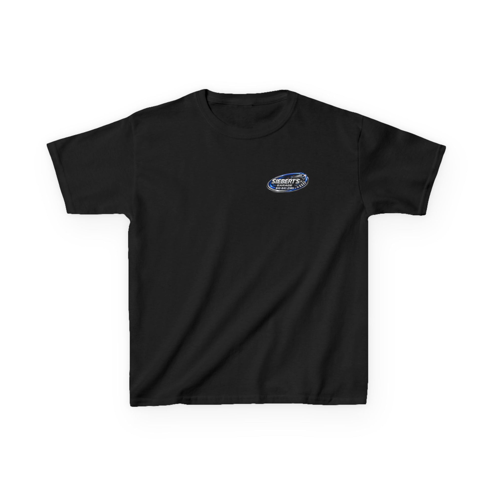 Kids Tee — Siebert’s Garage Neon Car Logo Shirt