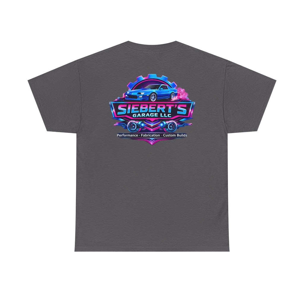 Garage Logo T-Shirt — "Siebert's Garage LLC" Retro Car Mechanic Tee