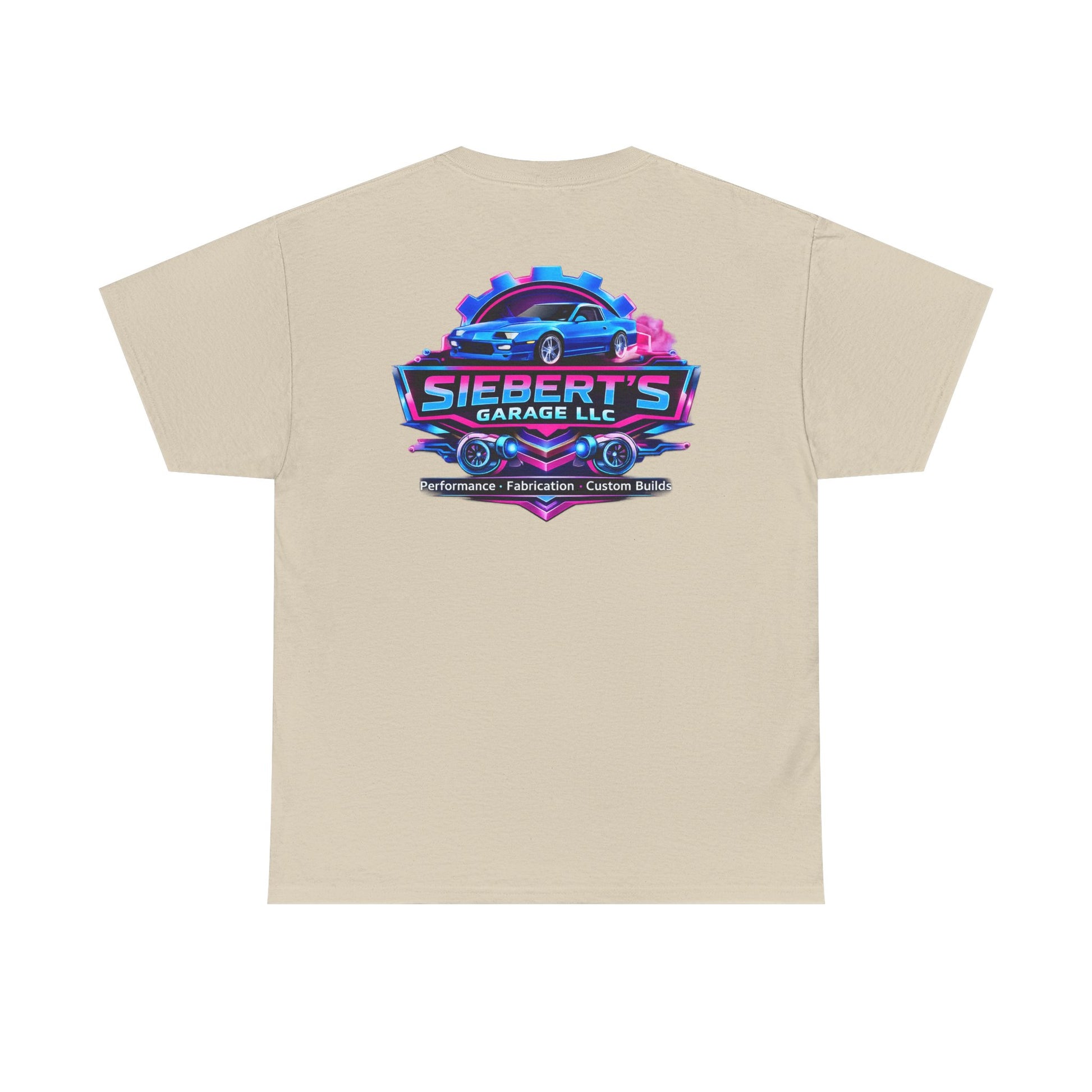 Garage Logo T-Shirt — "Siebert's Garage LLC" Retro Car Mechanic Tee