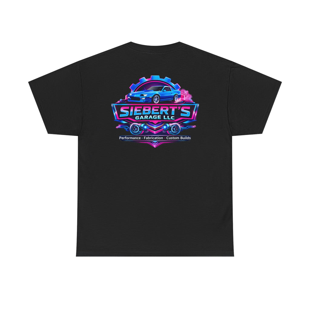 Garage Logo T-Shirt — "Siebert's Garage LLC" Retro Car Mechanic Tee