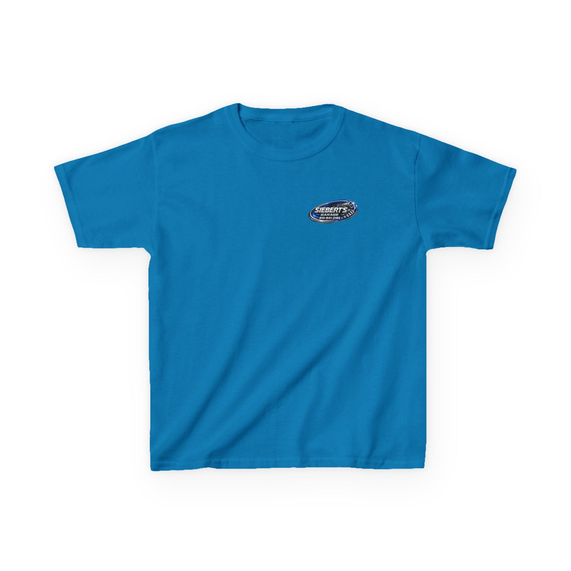 Kids Tee — Siebert’s Garage Neon Car Logo Shirt