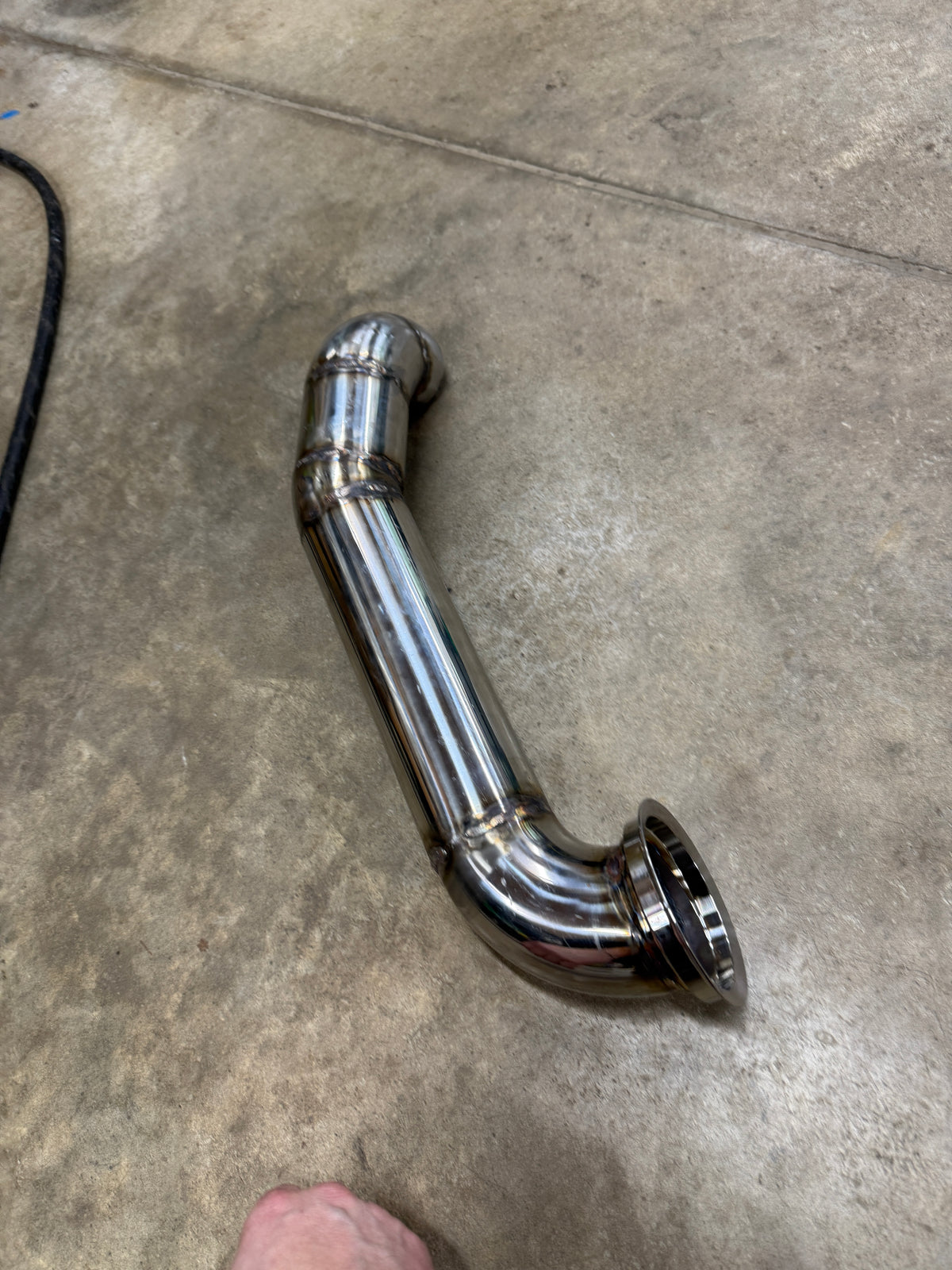 1999-2003 Ford F-250/F-350 7.3 Powerstroke Hood Exit Exhaust Pipe | Stainless Hood Stack