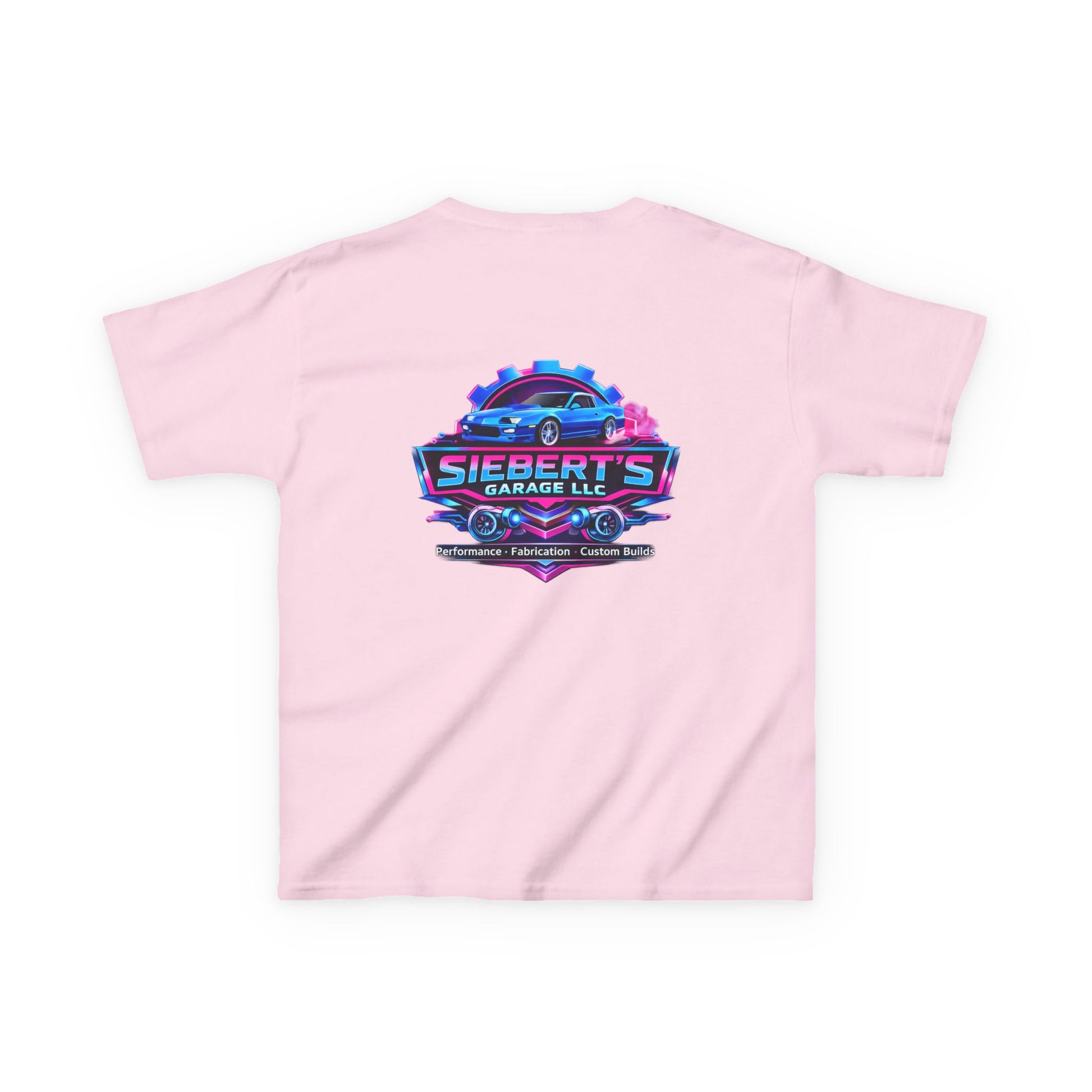 Kids Tee — Siebert’s Garage Neon Car Logo Shirt