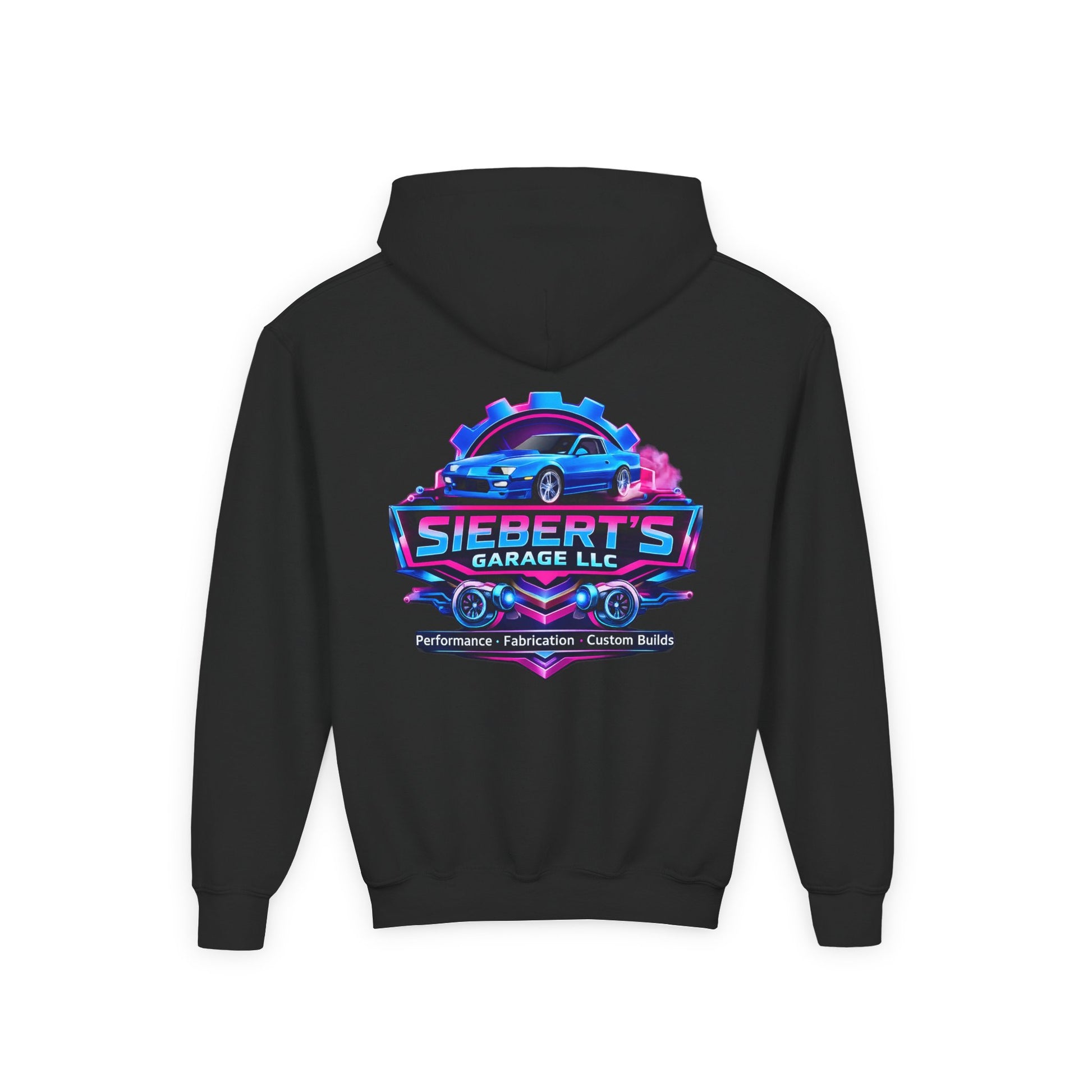Youth Hoodie — Siebert's Garage Performance Car Logo Pullover